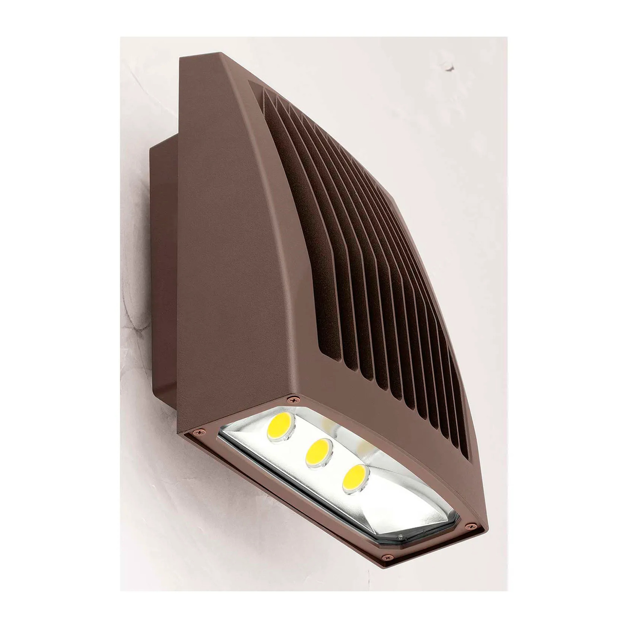 Low-Profile LED Wall Pack with Photocontrol, 51W, 5000K