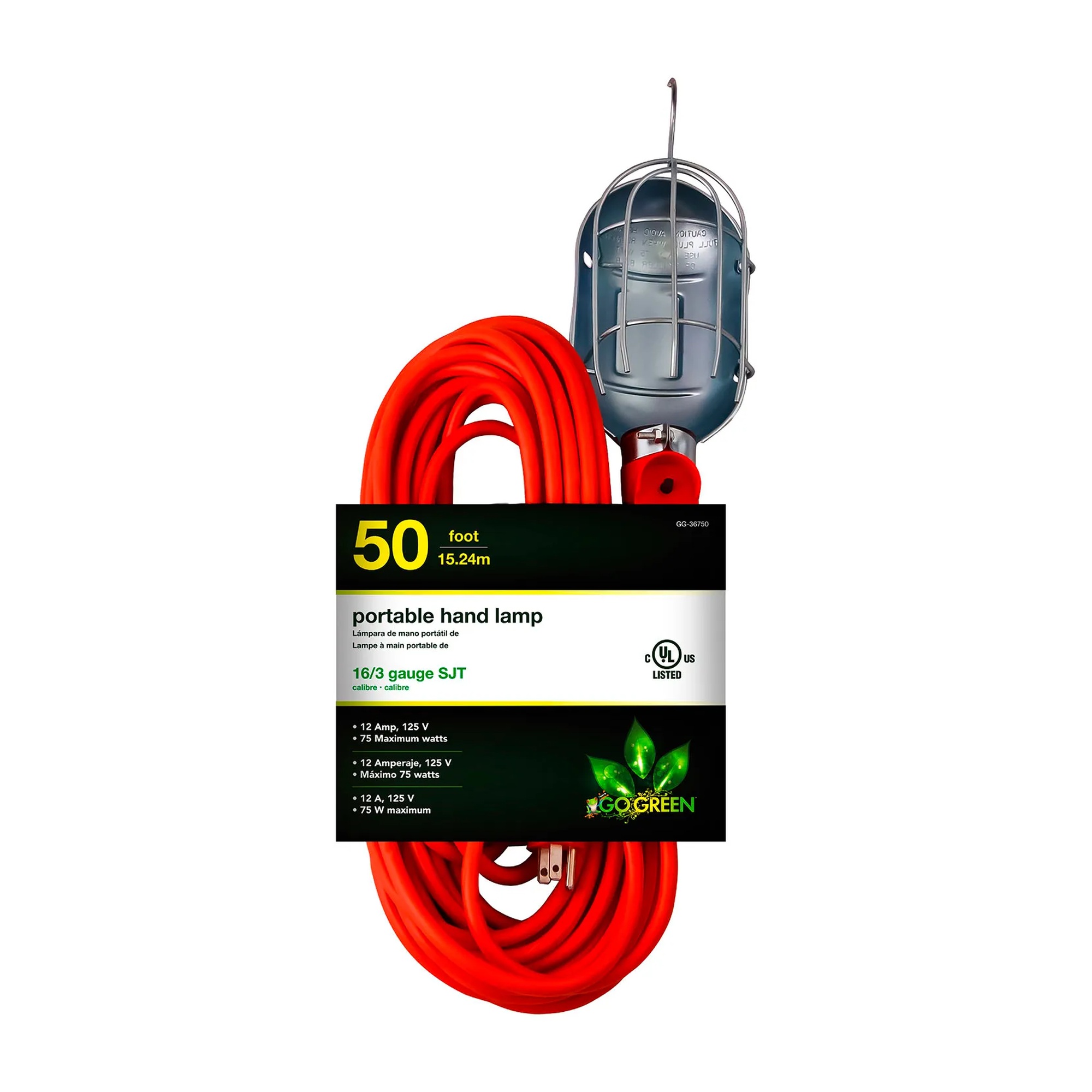 50 ft. Portable Hand Lamp with Metal Guard