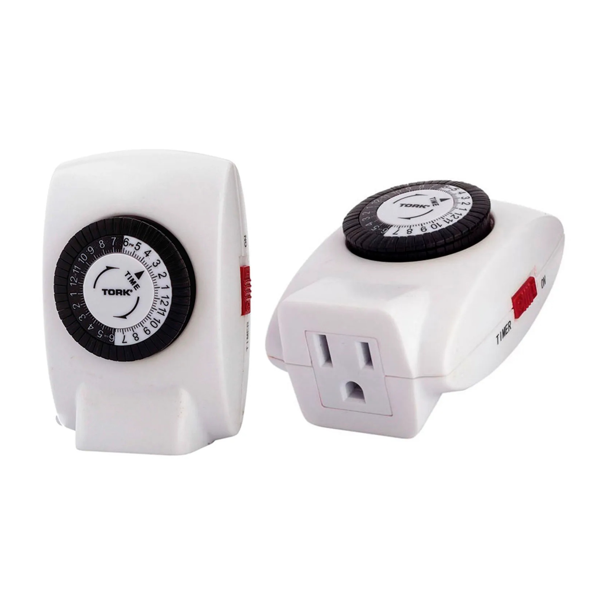 24-Hour Indoor Plug-In Timer with Grounded Outlet