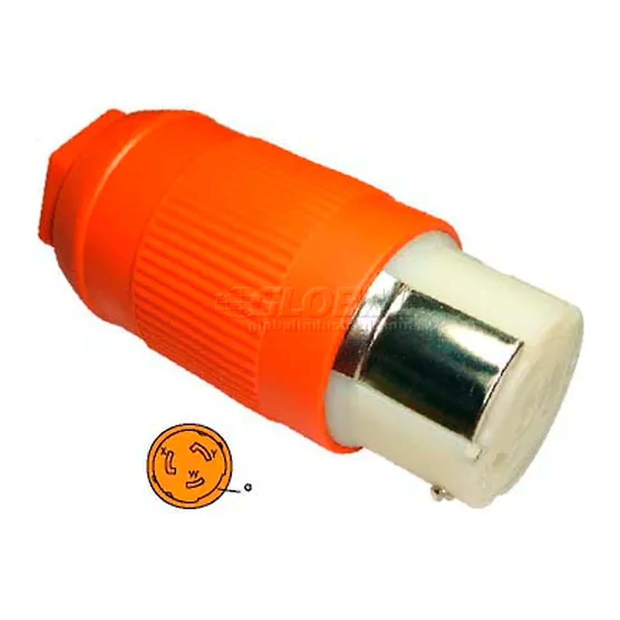 50 Amp California Standard AC Locking Female Connector, 3-Pole 4-Wire