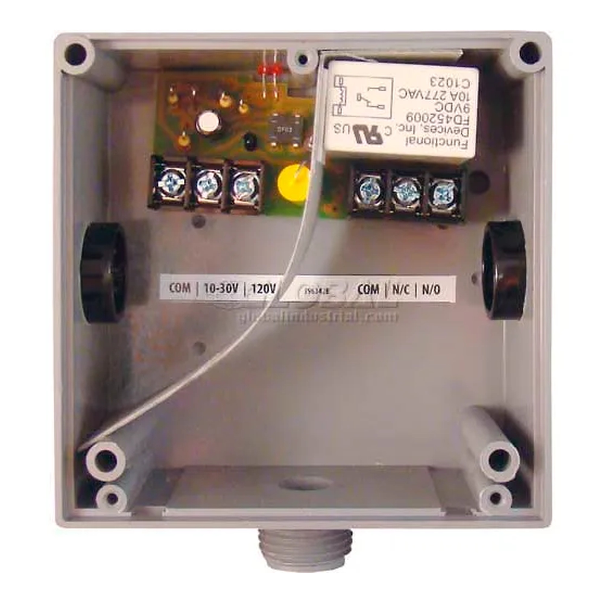Enclosed 15A SPDT Relay with LED Indicator