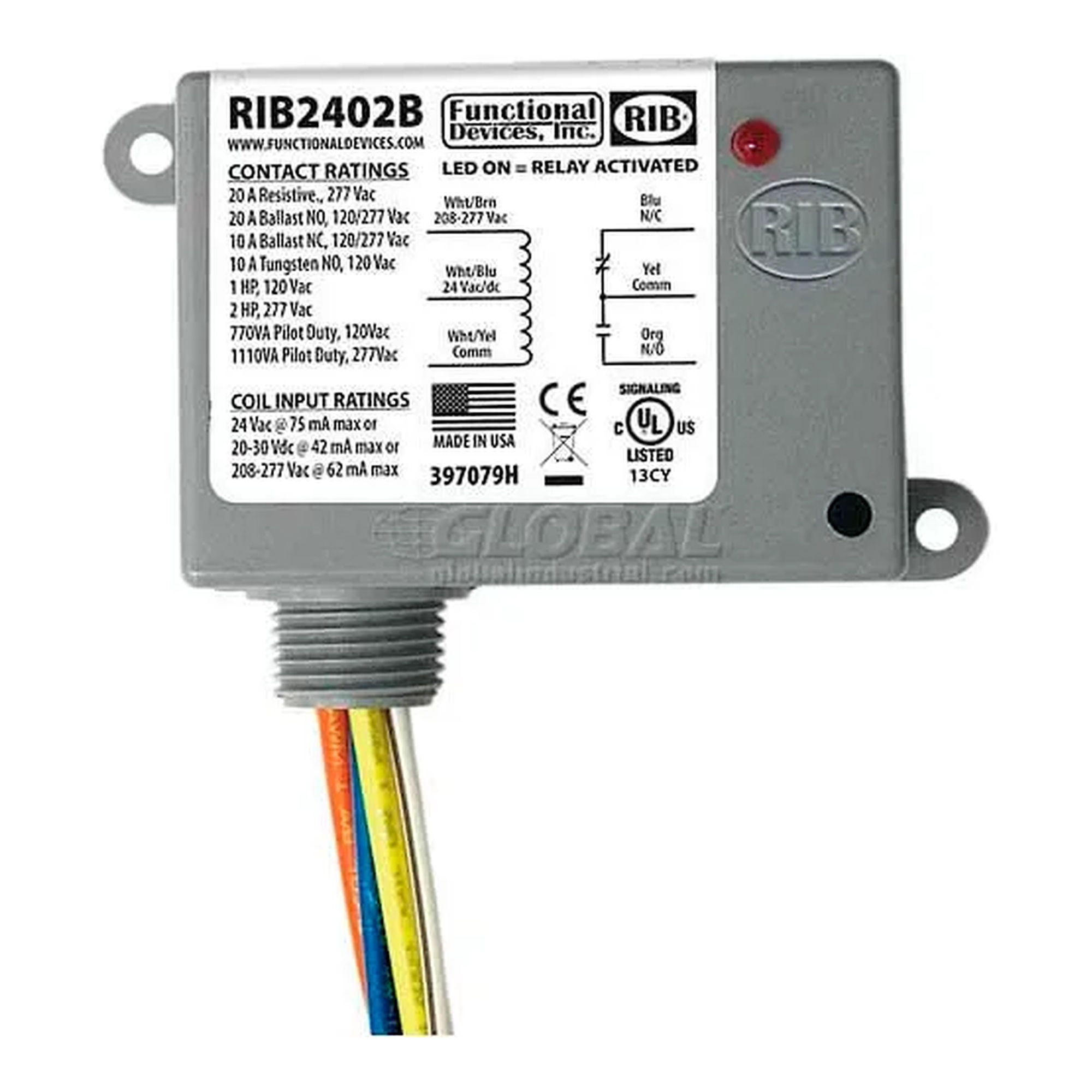 Enclosed 20A SPDT Power Relay