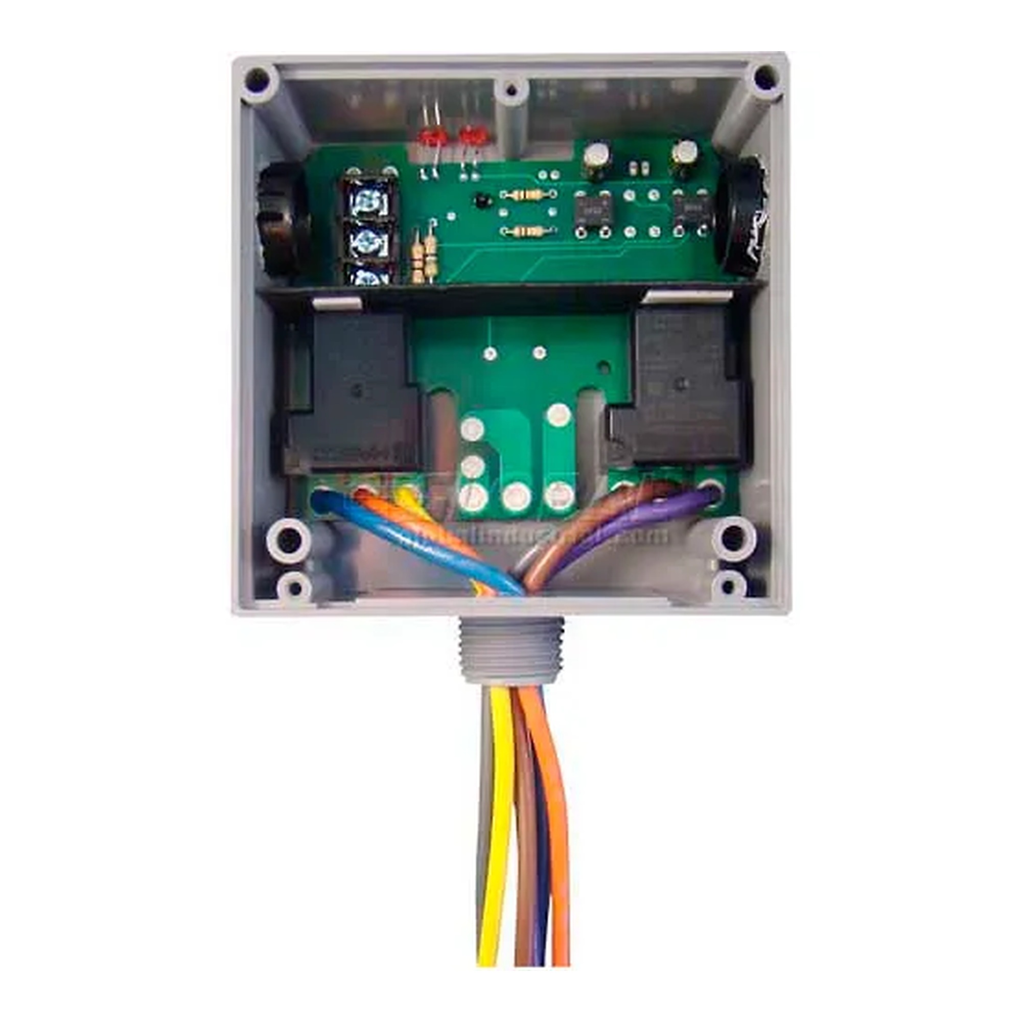 20A 2-SPDT Enclosed Relay, 24 VAC/DC