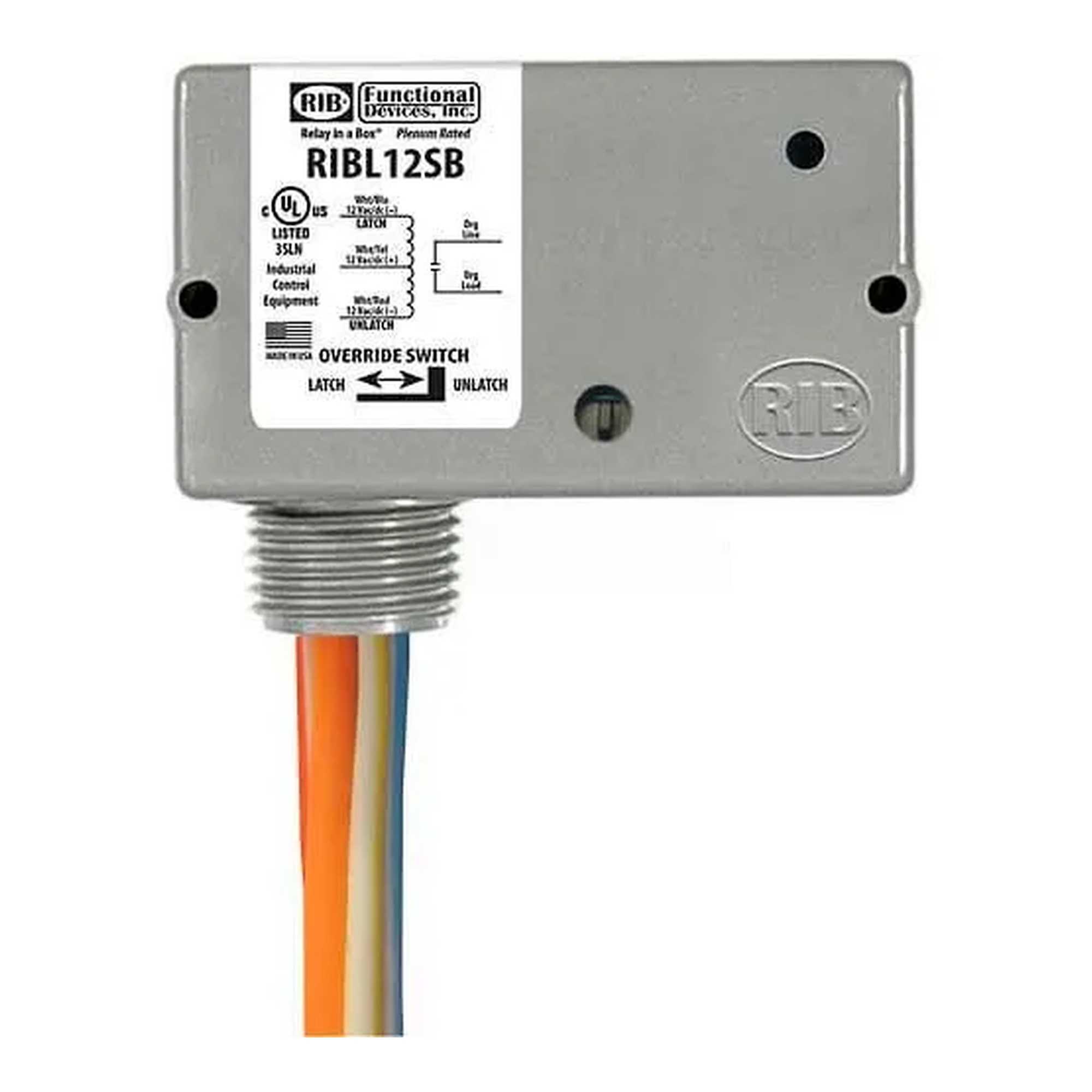 Enclosed 20A 12VAC/DC Latching Relay with Switch