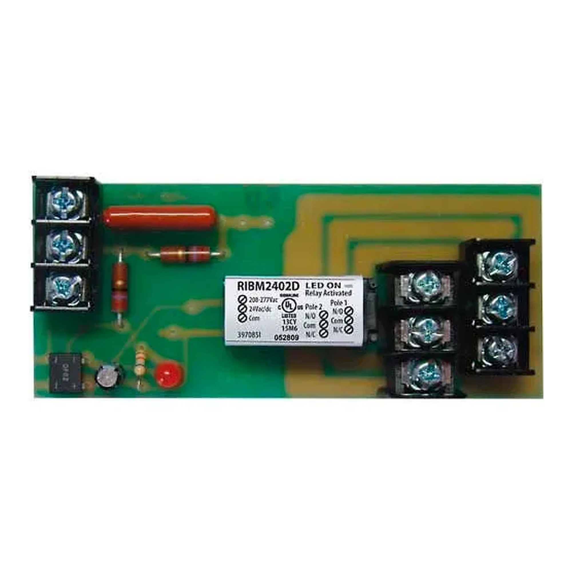 Track-Mount DPDT Relay, 10A