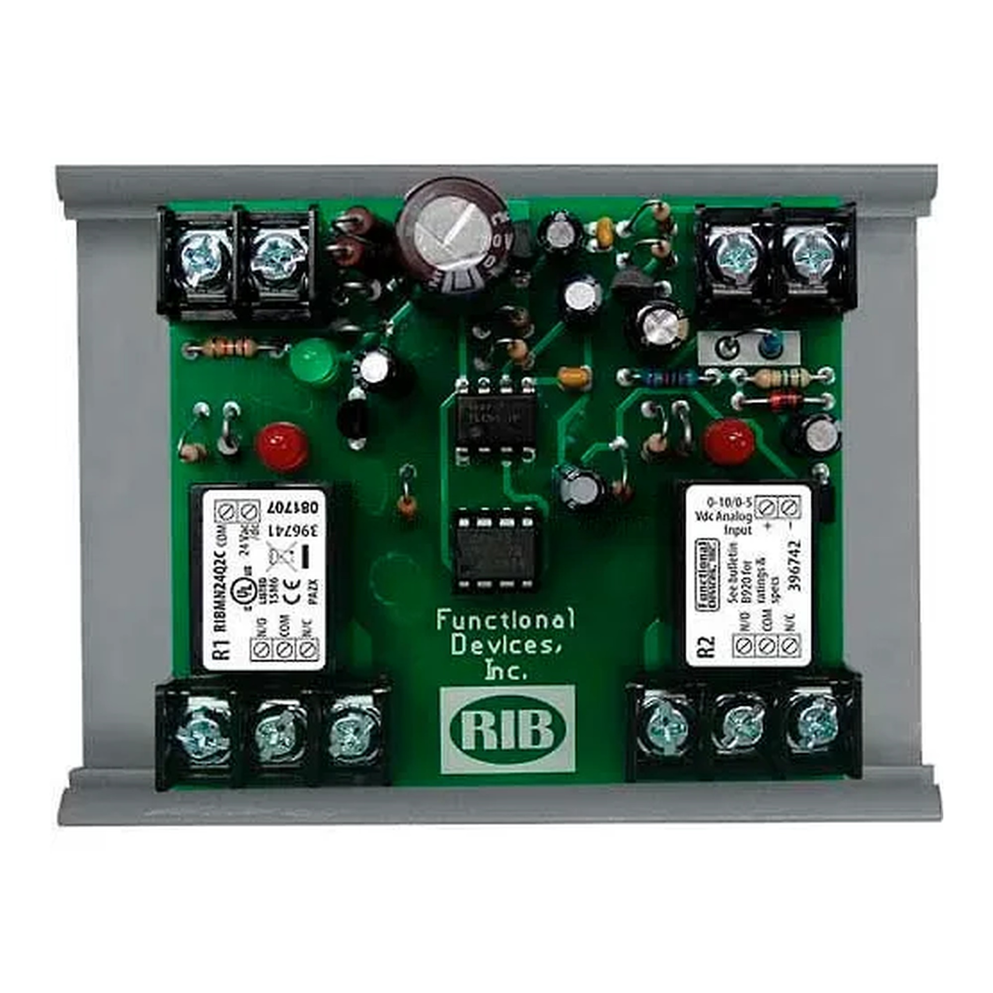2-Output Track-Mount I/O Expander with 24 VAC/DC Input