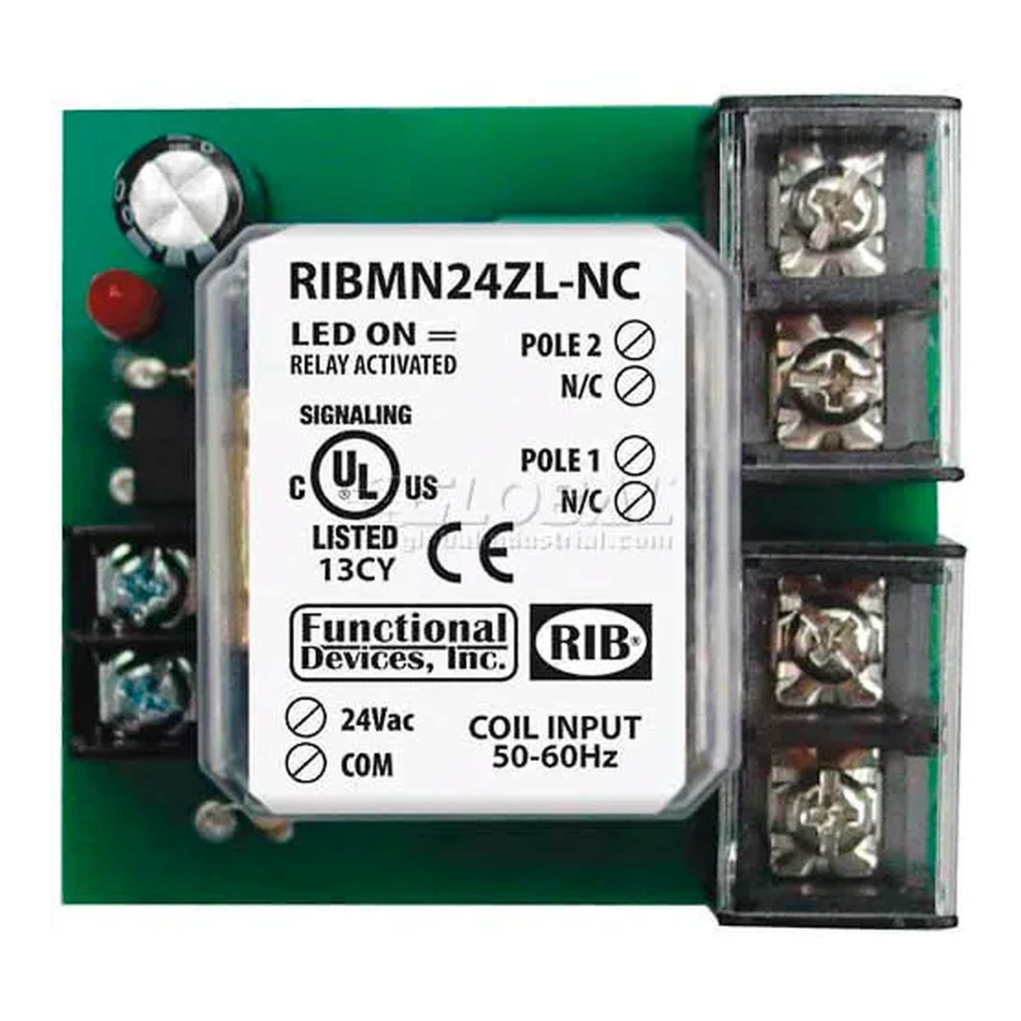 30A DPST-NC 24AC/DC Panel Relay
