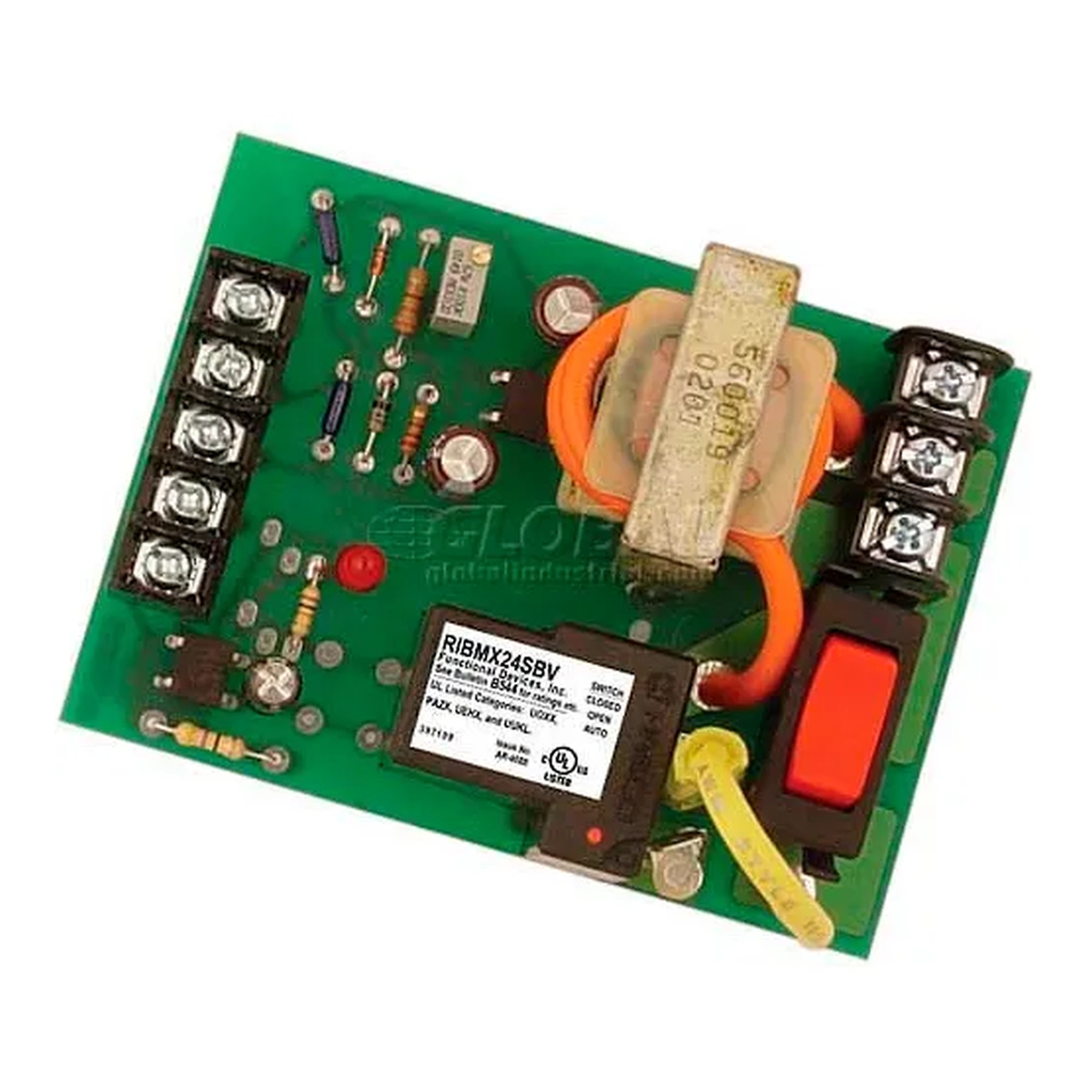 Panel-Mount Current Transducer Relay with 24 VAC/DC Override