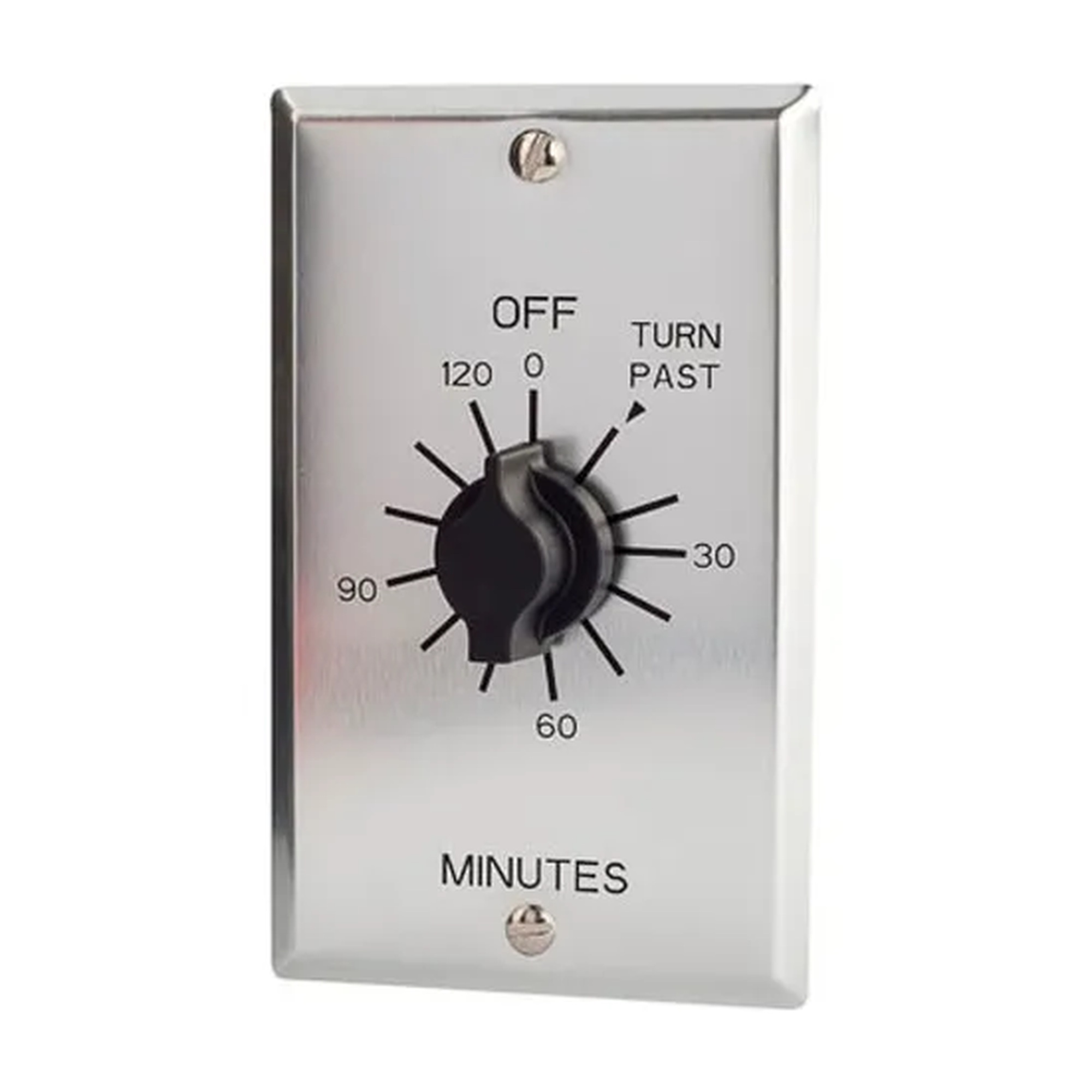 2-Hour Spring-Wound Twist Timer with Metal Wallplate