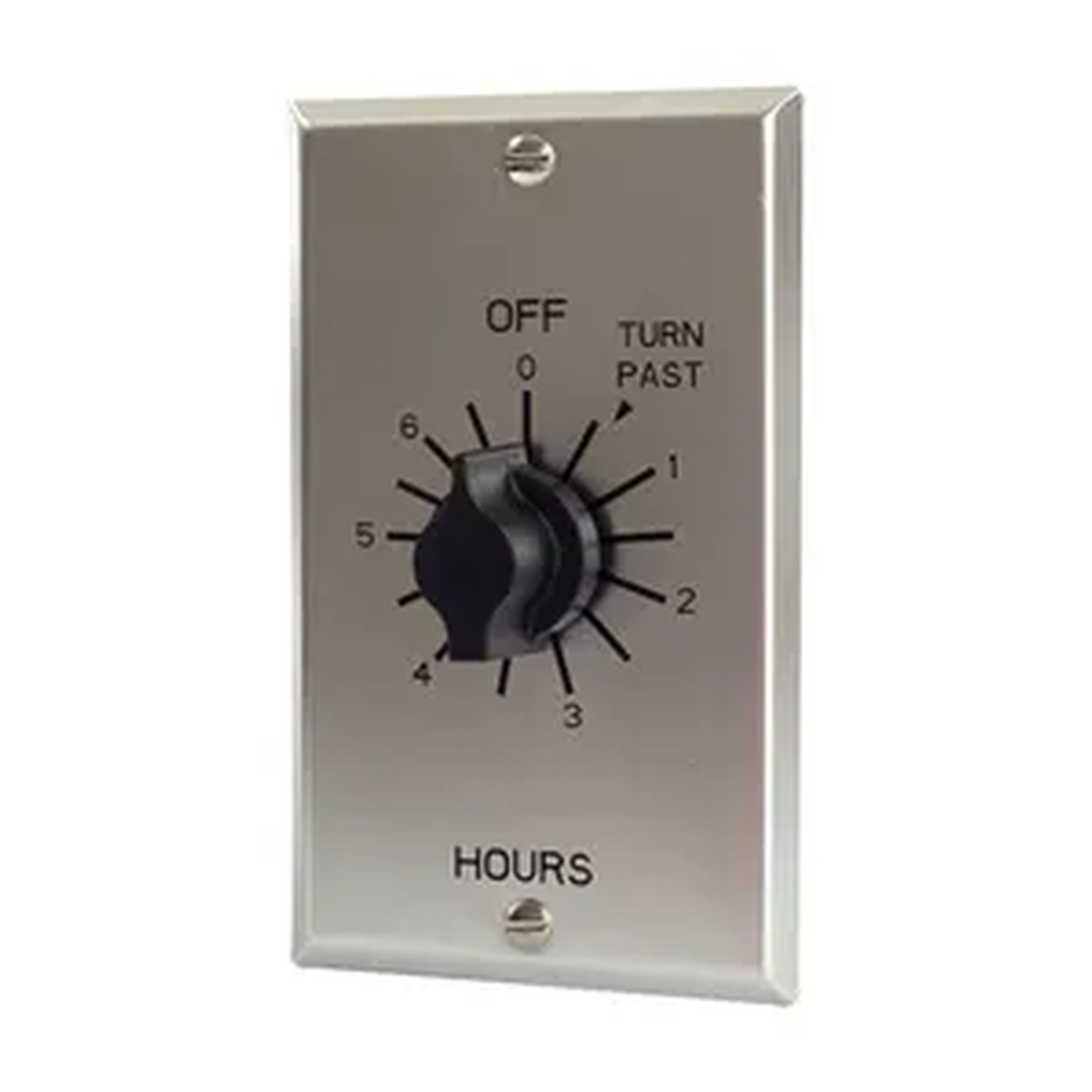 6-Hour Spring-Wound Twist Timer with Metal Wallplate