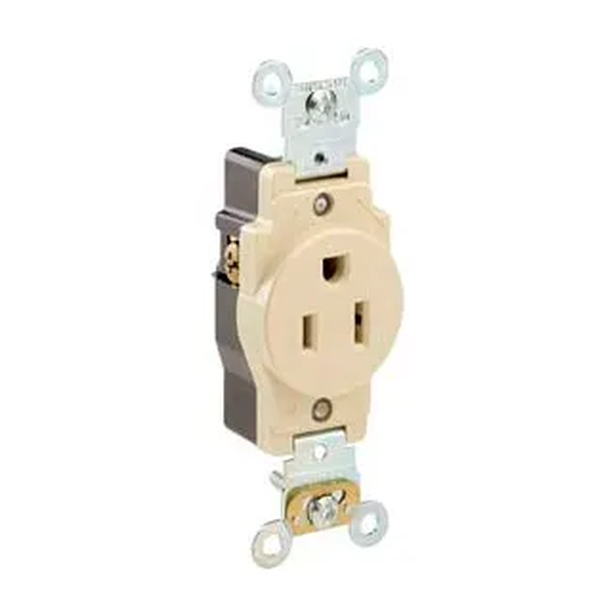 15A 125V White Single Receptacle