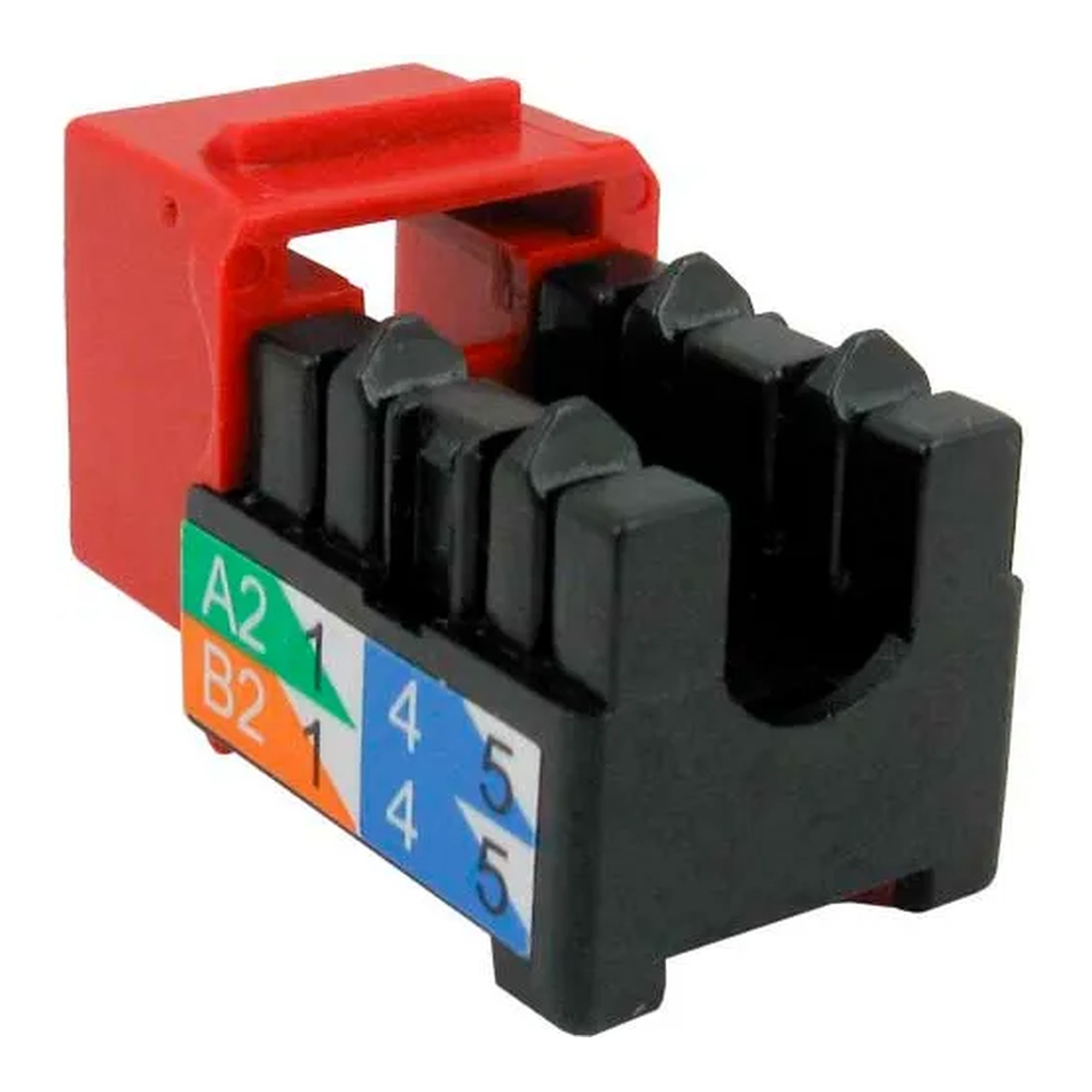 Cat 6 U-Style Keystone Jack, Red