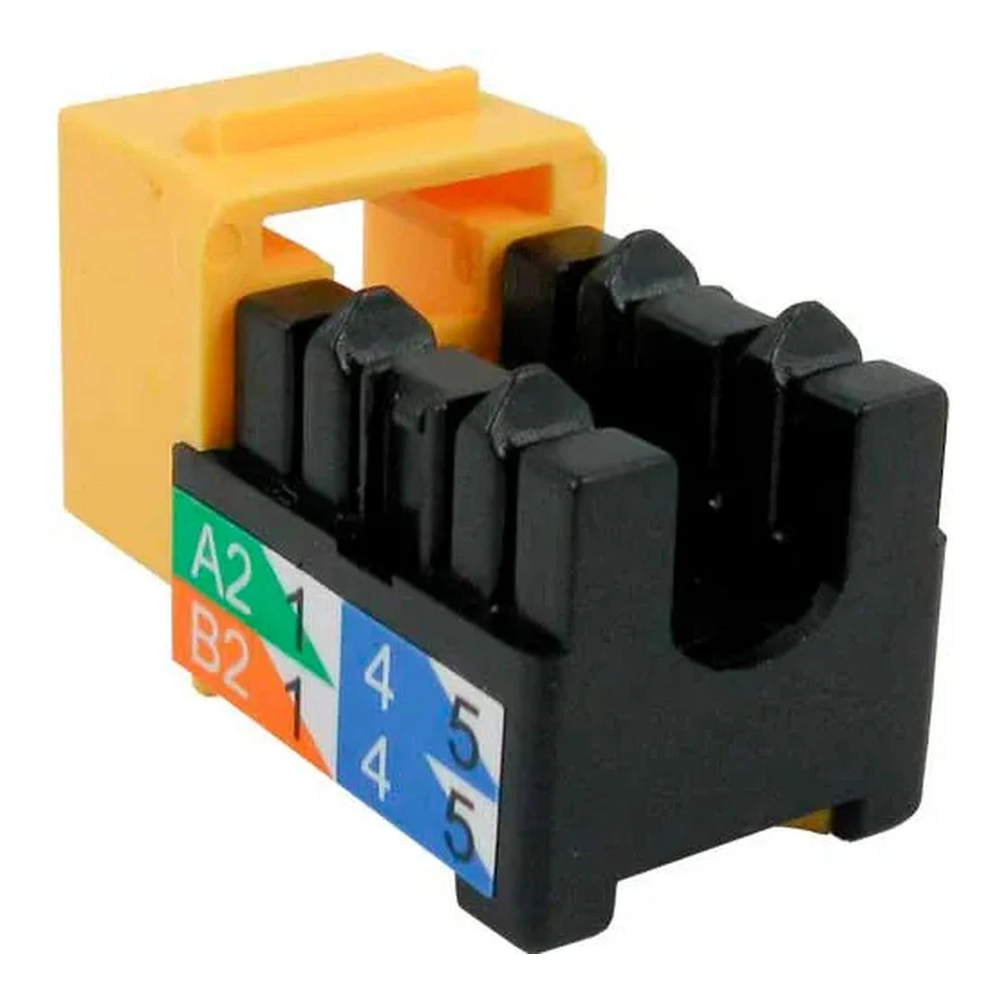 Category 6 U-Style Keystone Jack, Yellow