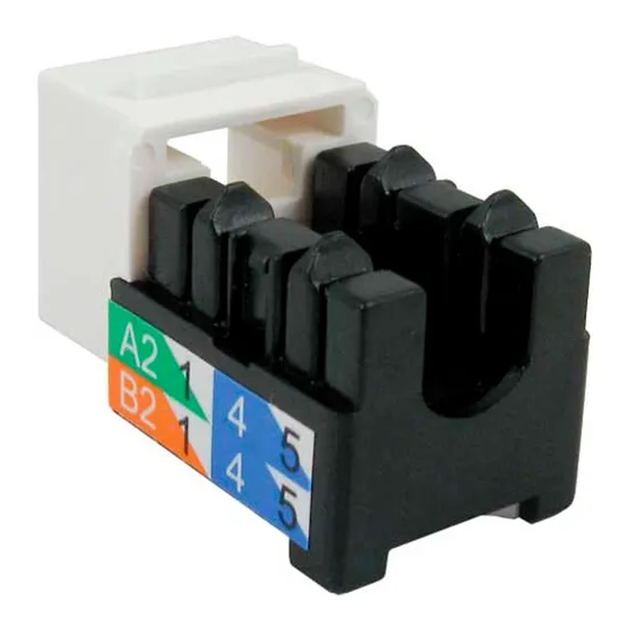 White Cat 6 U-Style Keystone Jack