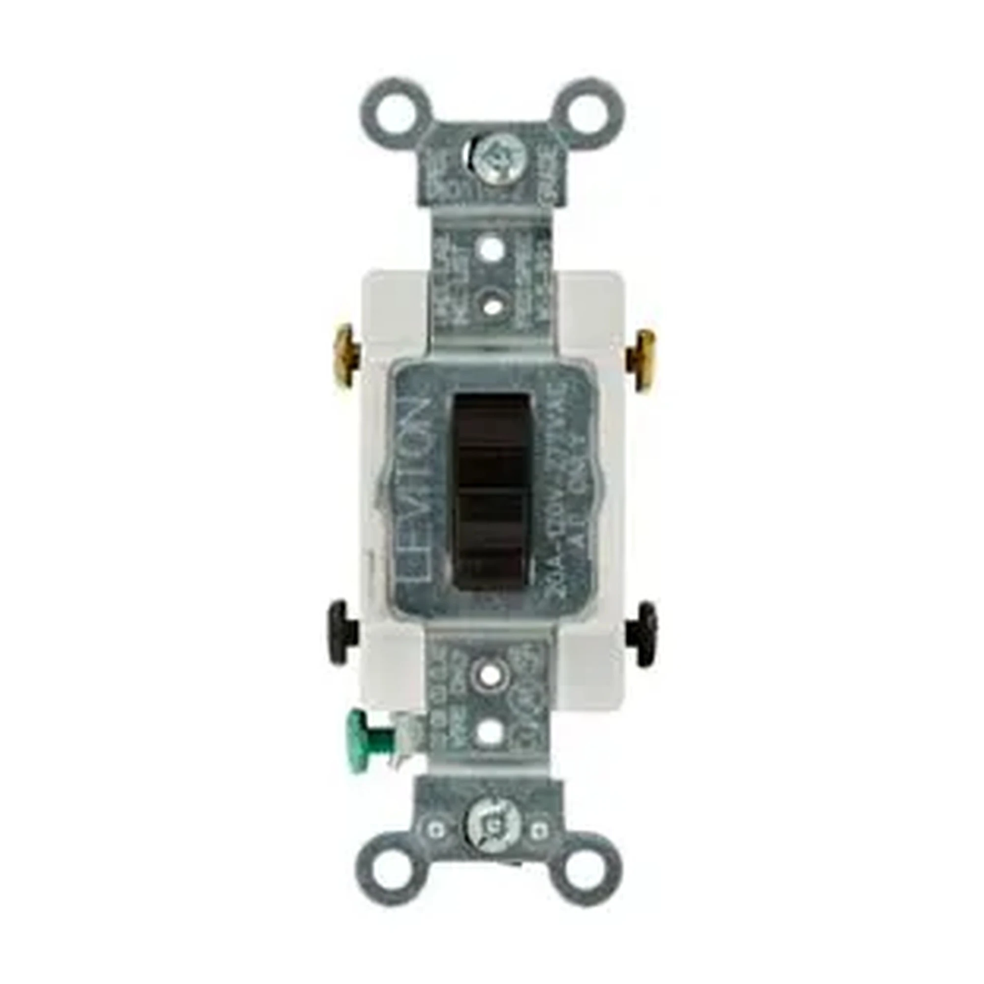 20A 120/277V Double-Pole Toggle Wall Switch, Brown