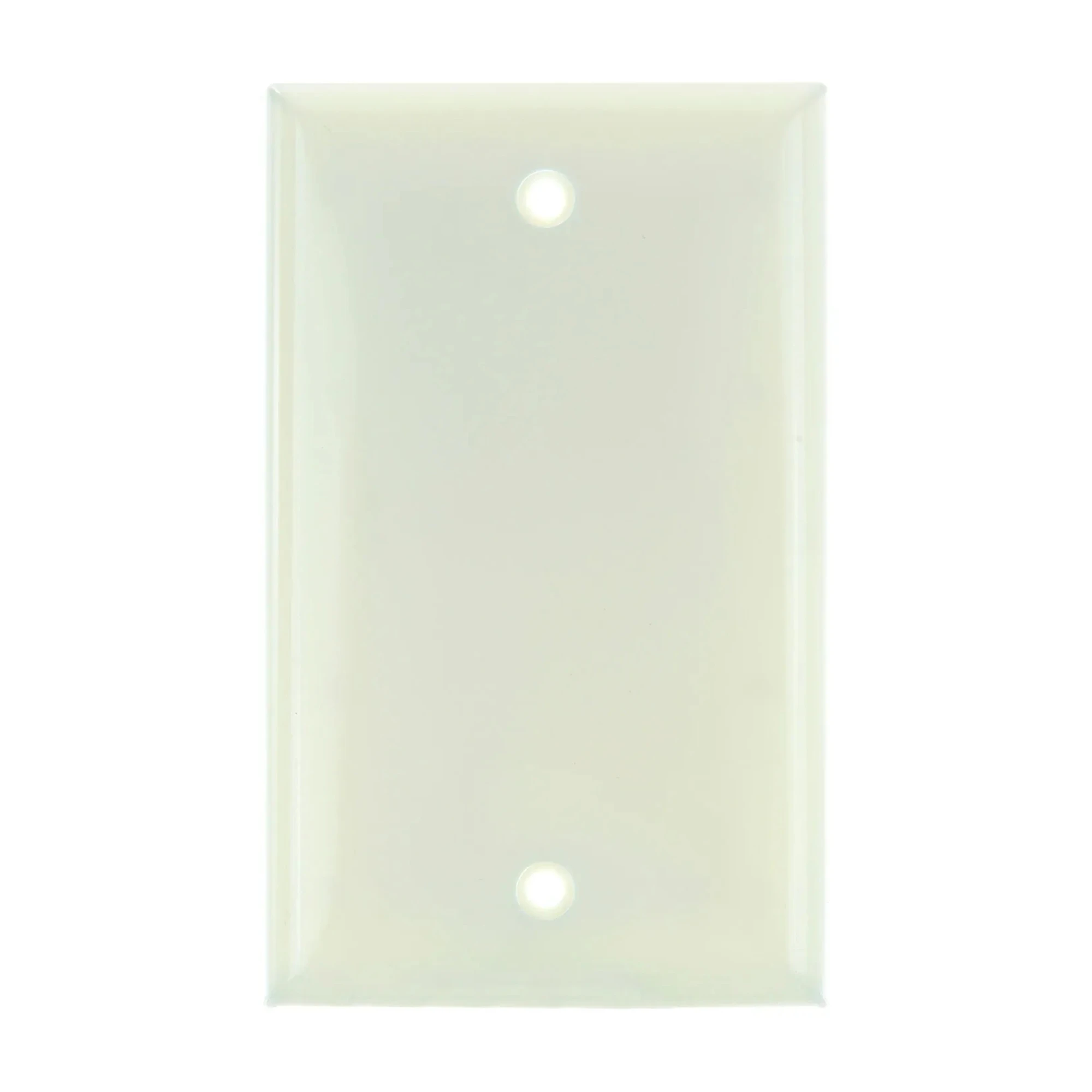 1-Gang Blank Switch and Receptacle Plates, Almond, Pack of 12