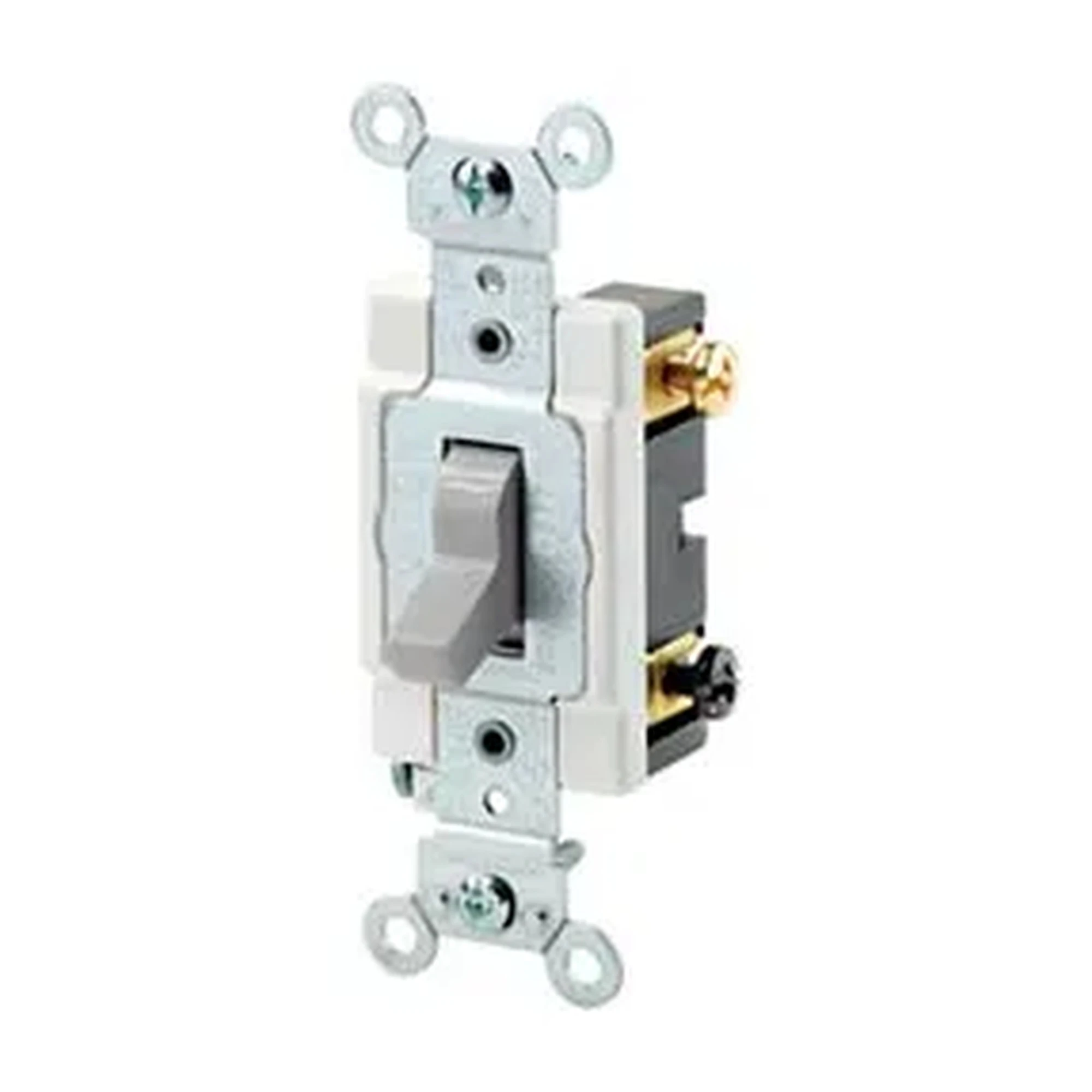 20A 120/277V Double-Pole Grounding Toggle Wall Switch, Brown