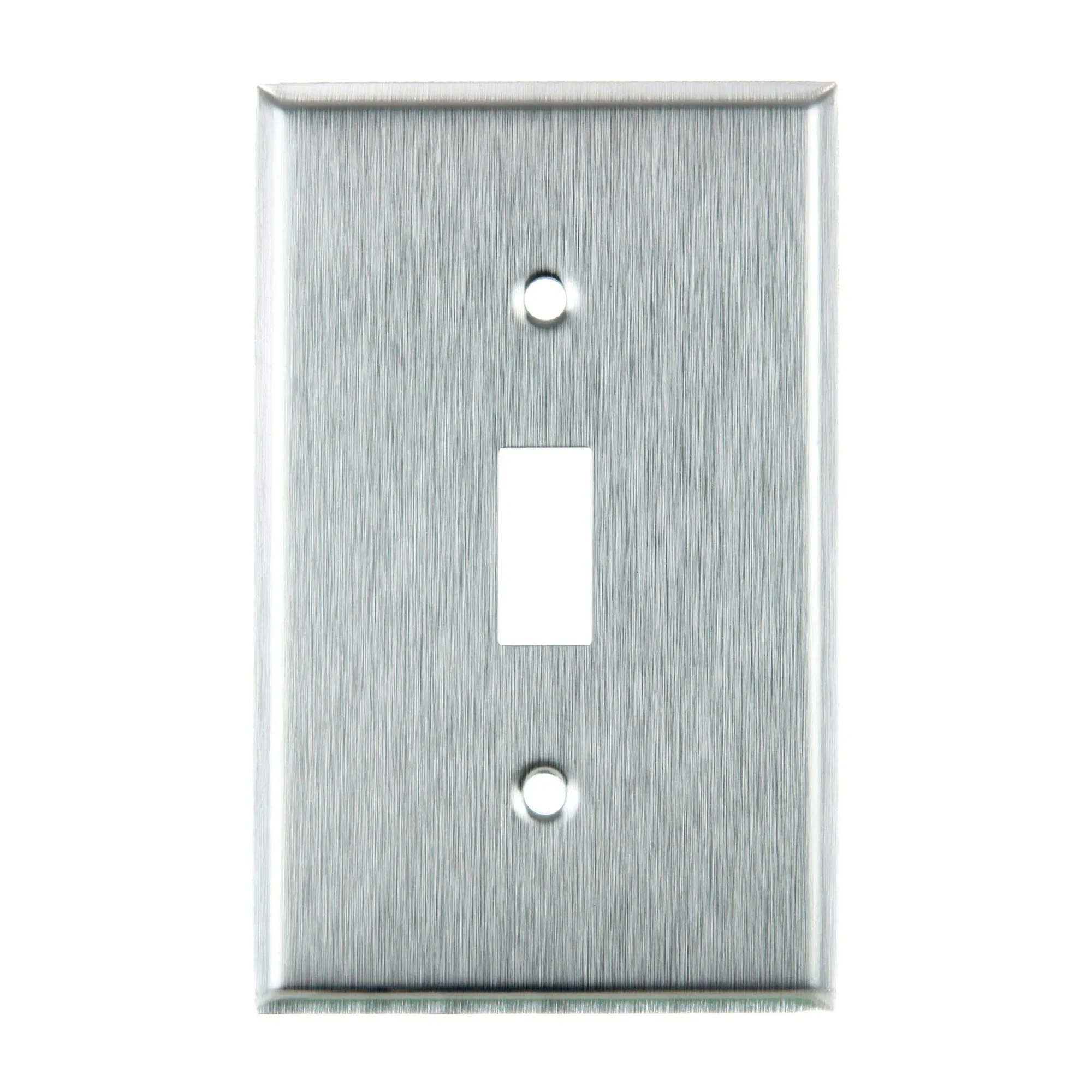 1-Gang Gray Steel Toggle Switch Plate, 12-Pack