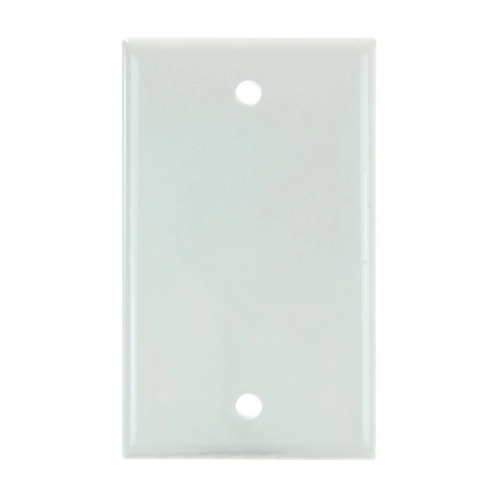 1-Gang Blank Switch and Receptacle Plate, White, 12-Pack