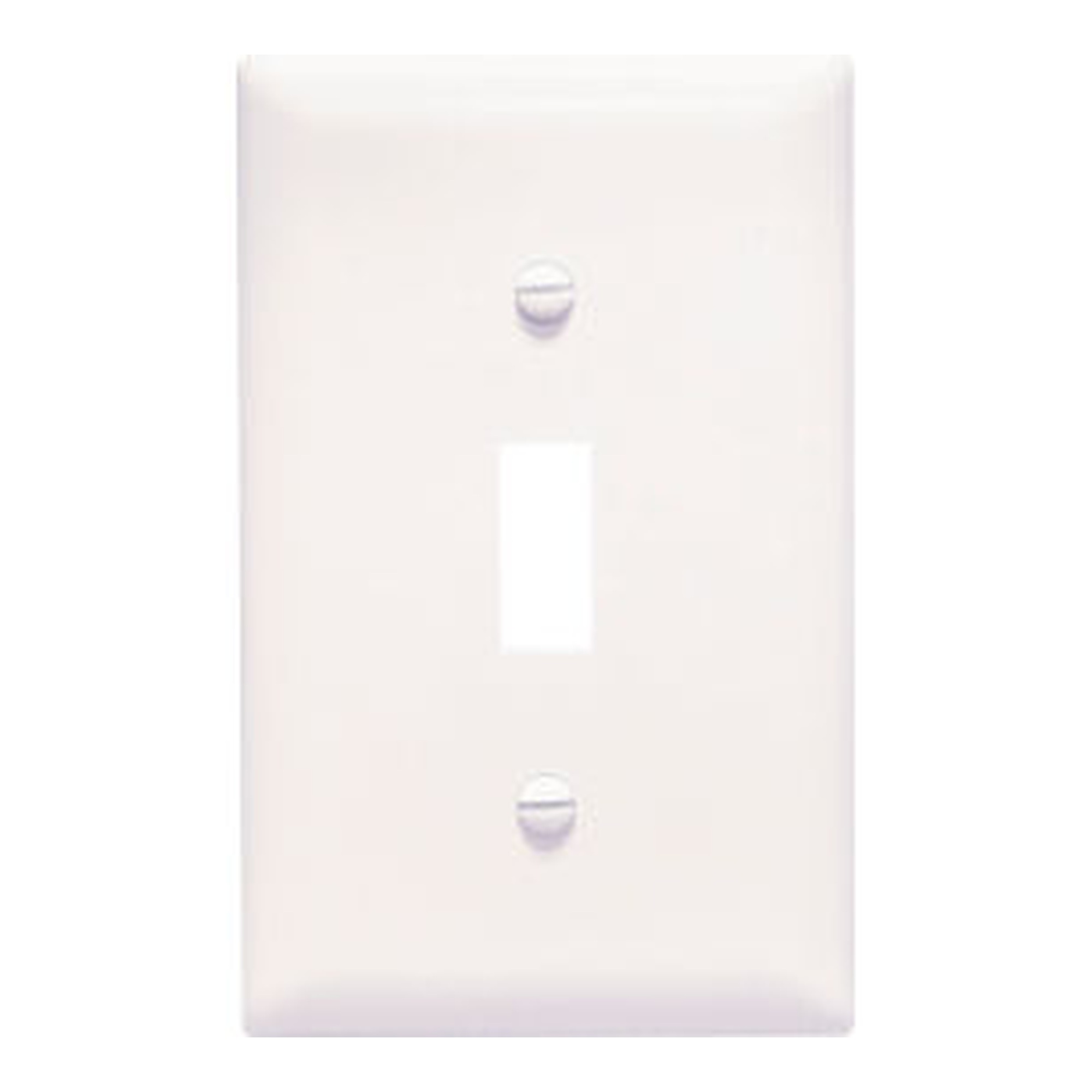 White One-Gang Toggle Switch Wall Plate