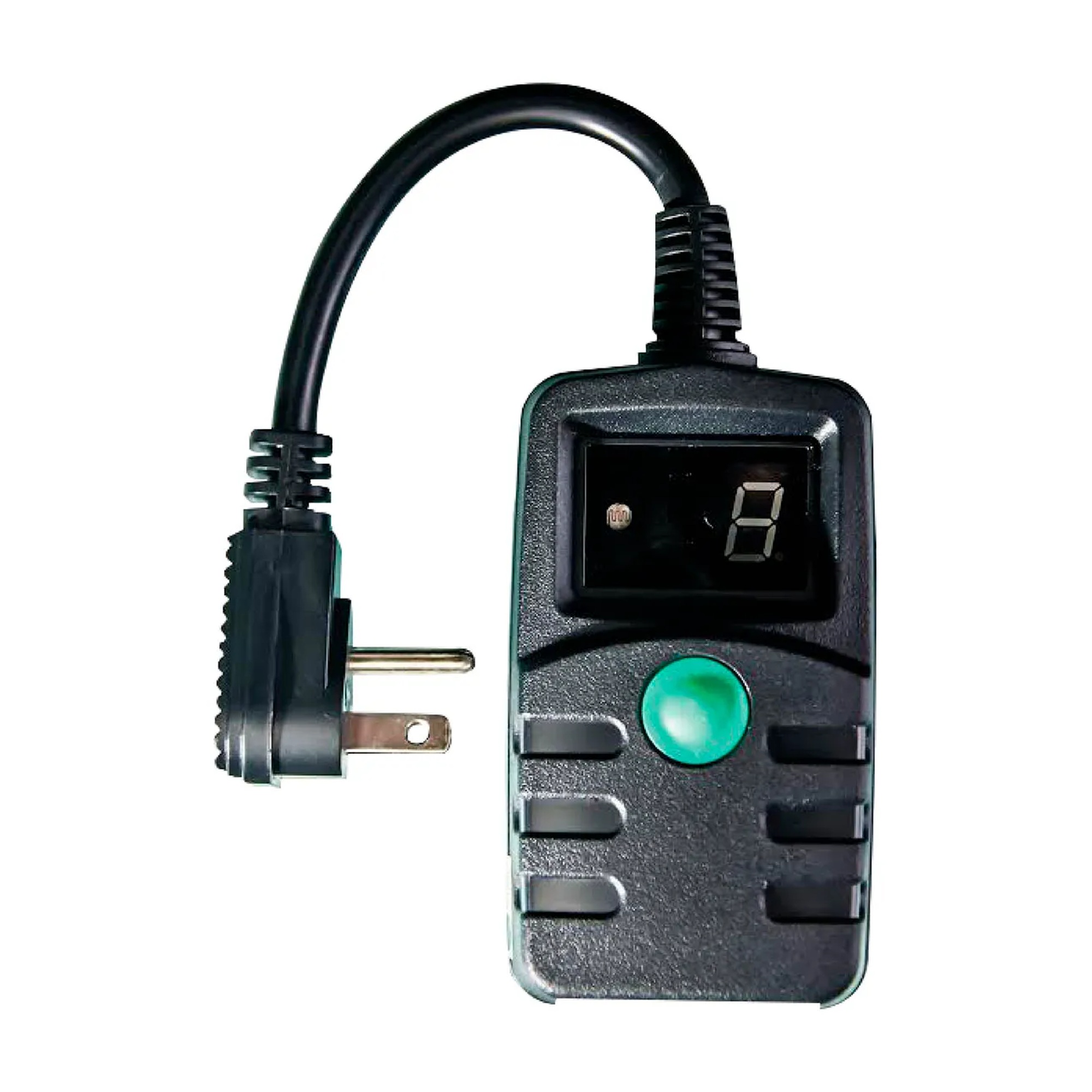 Digital Outdoor Light Timer with Light Sensor, Black