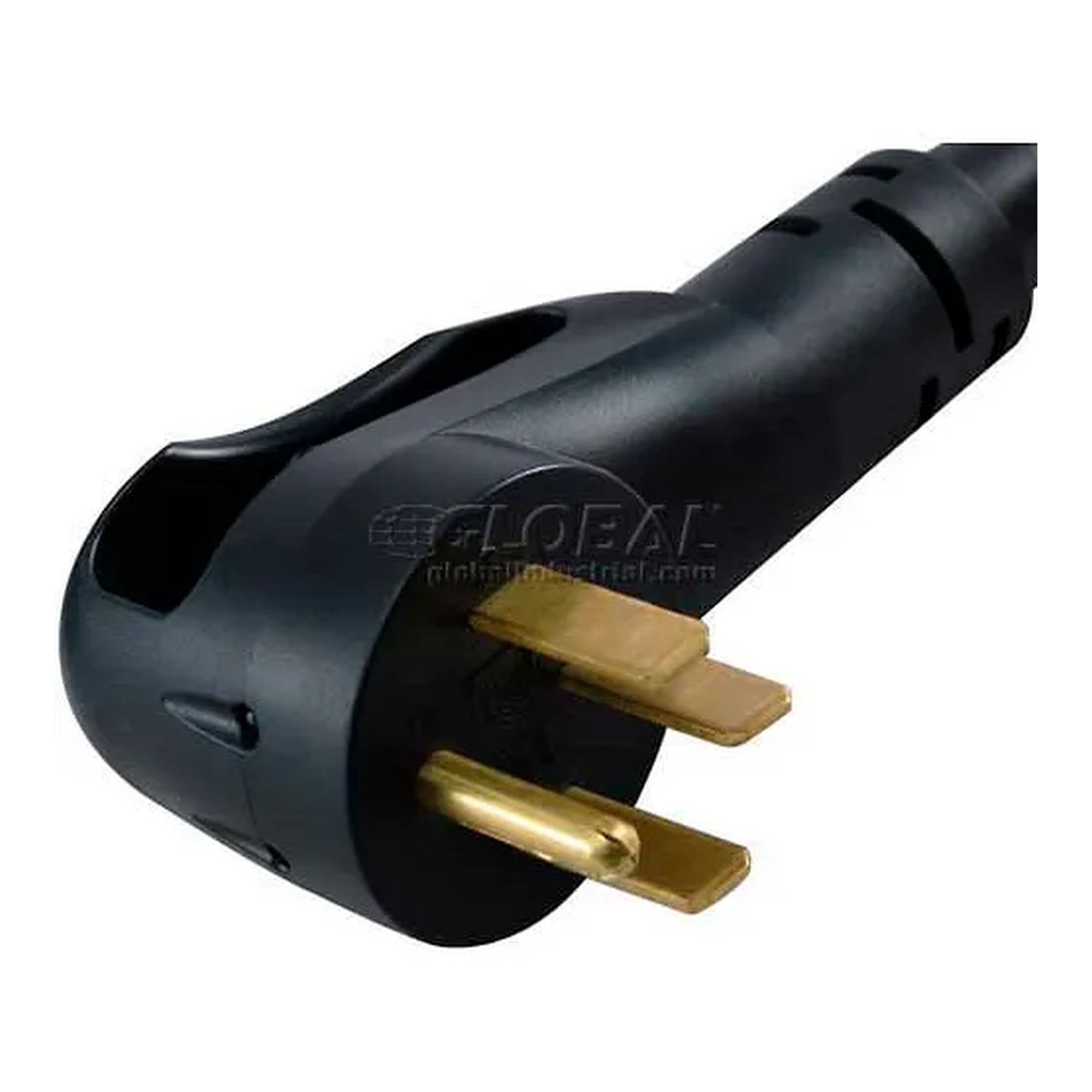 Black 15-foot 50-amp RV extension cord with NEMA 14-50 connectors