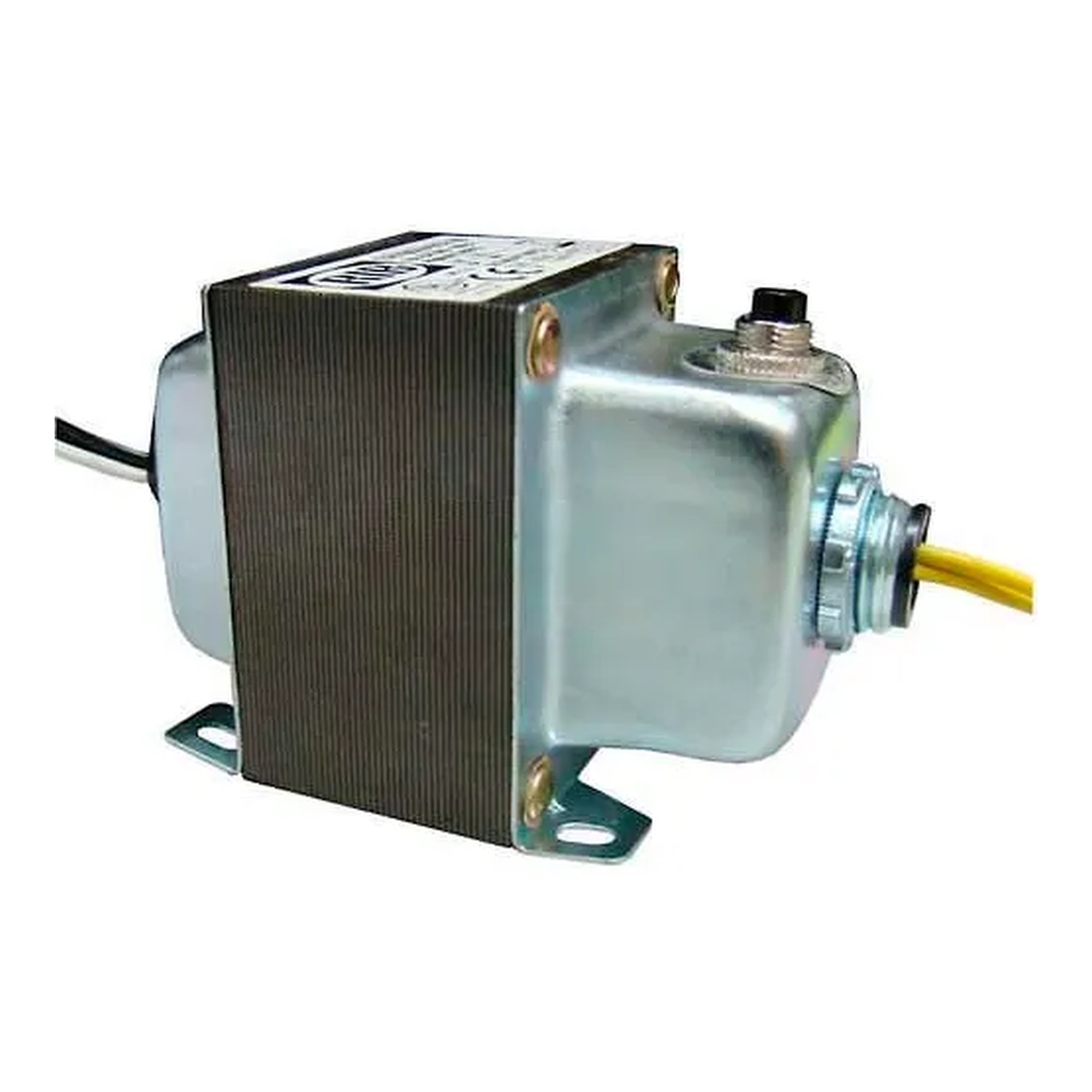 100VA 120V to 24V Dual-Hub Foot-Mount Transformer with Circuit Breaker