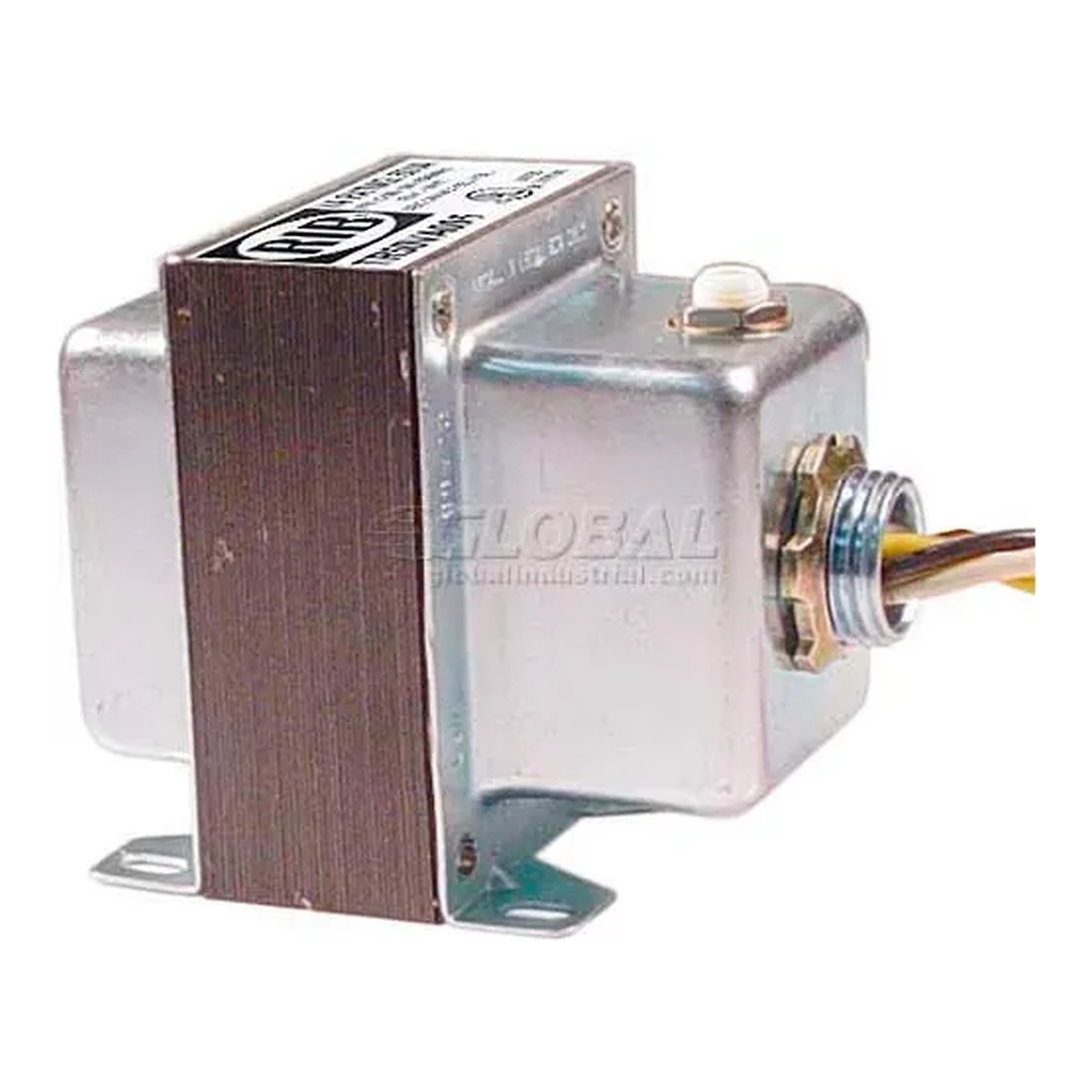50 VA 277V-to-24V Foot-Mount Transformer with Single Hub and Circuit Breaker
