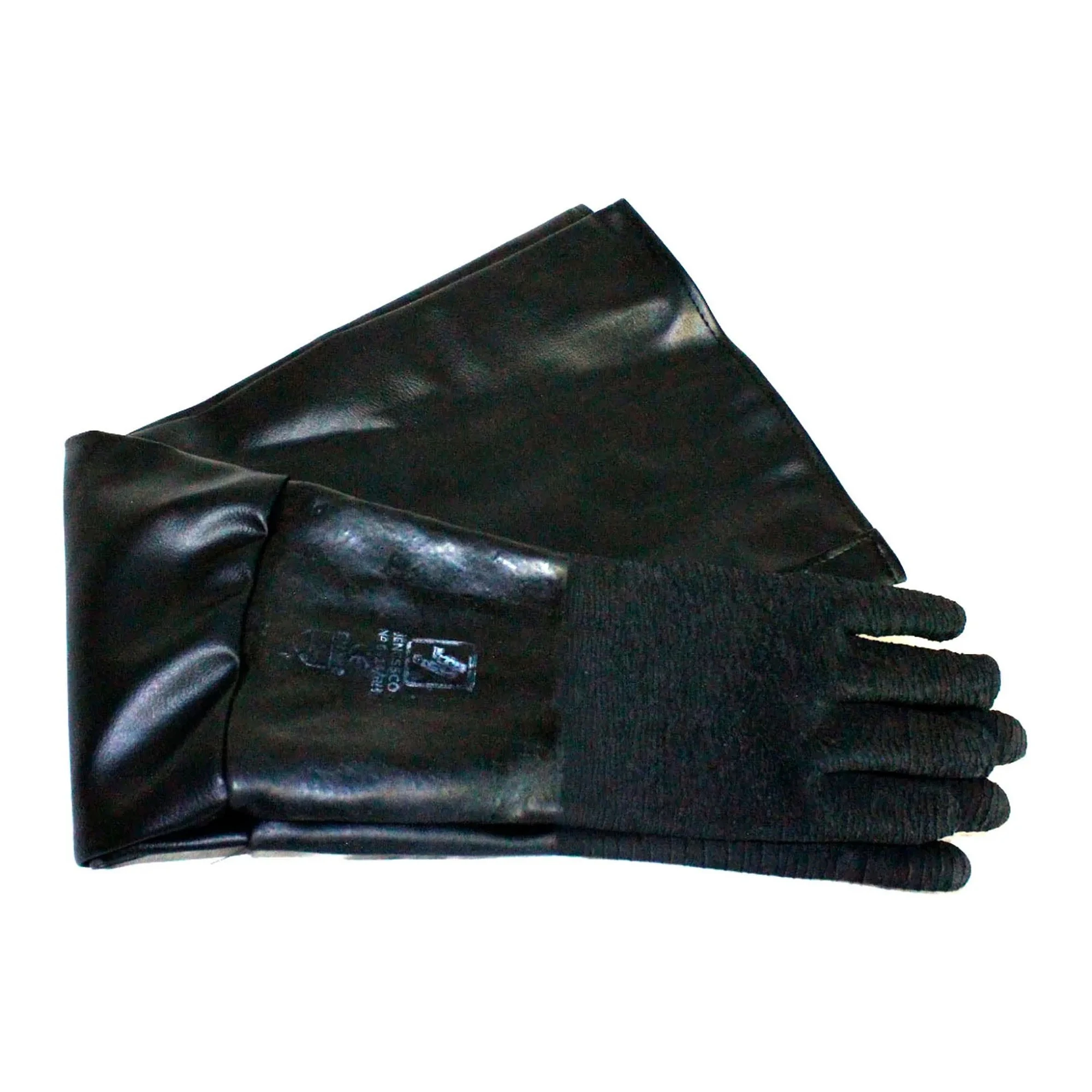 Cloth-Lined Rubber Blast Gloves, 33 in. x 7 in., Pair