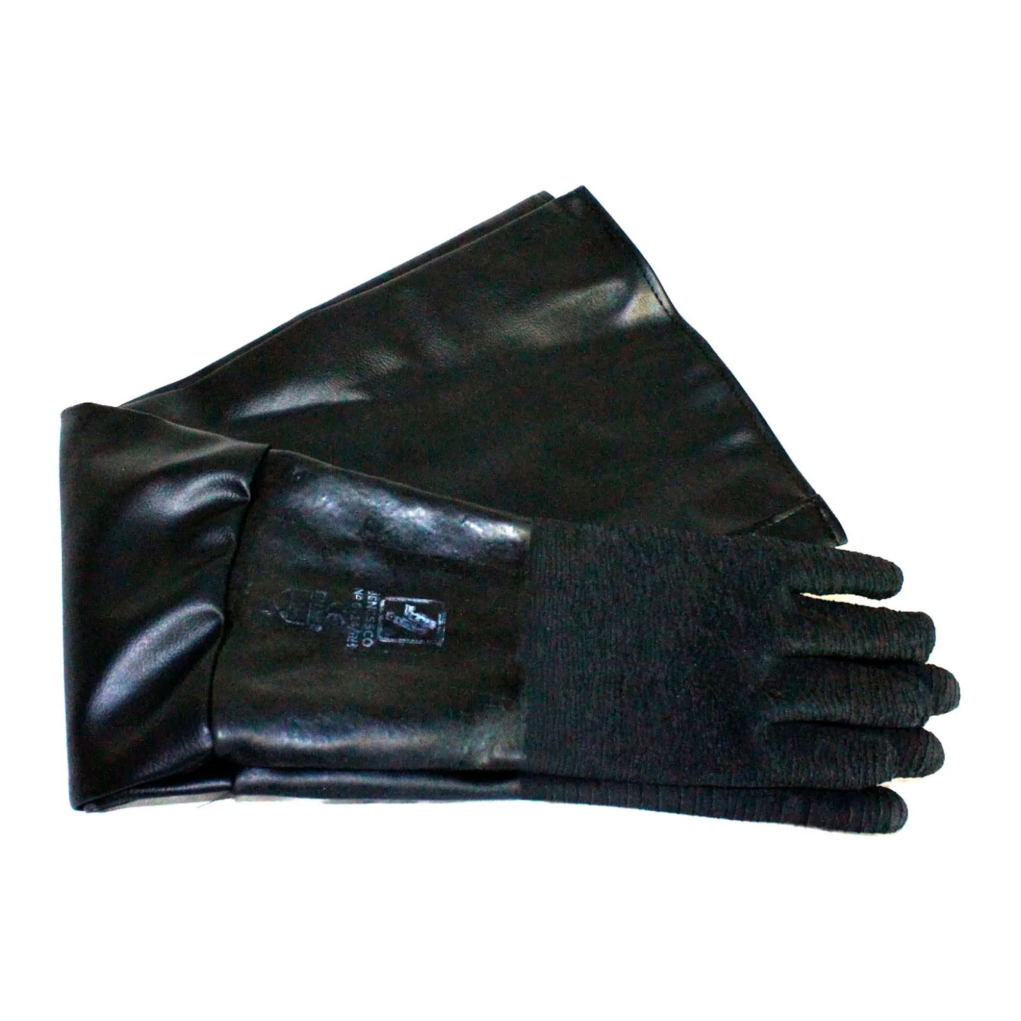 Cloth-Lined Rubber Blast Gloves, 33 in. x 8 in., Pair