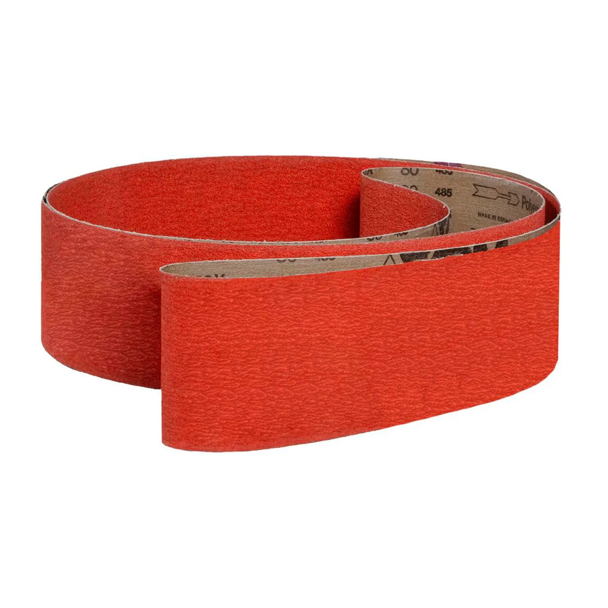 Ceramic Abrasive Belt, 2 in. x 132 in., 100 Grit, Red
