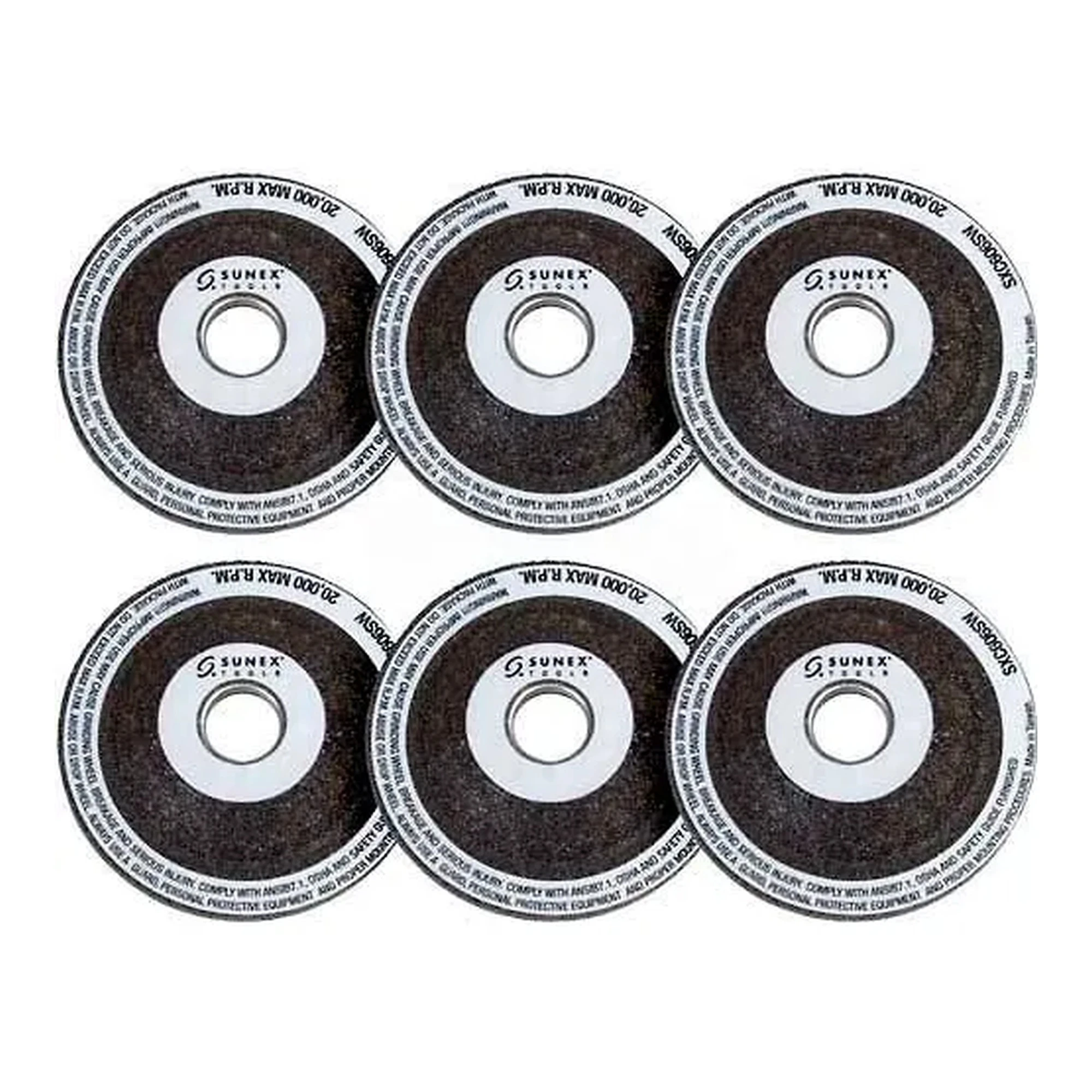 2-Inch 60-Grit Replacement Grinding Wheels, 6-Pack