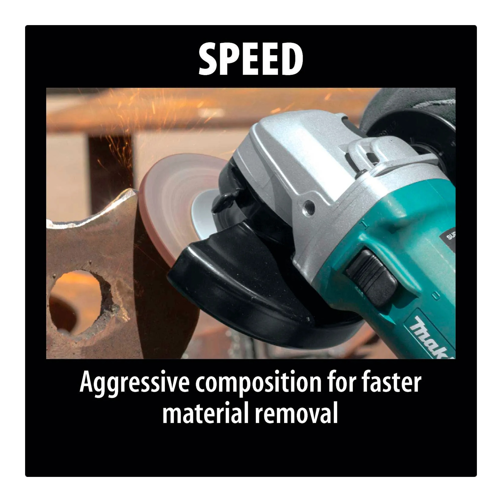 36-grit Type 27 INOX grinding wheel for steel and stainless steel