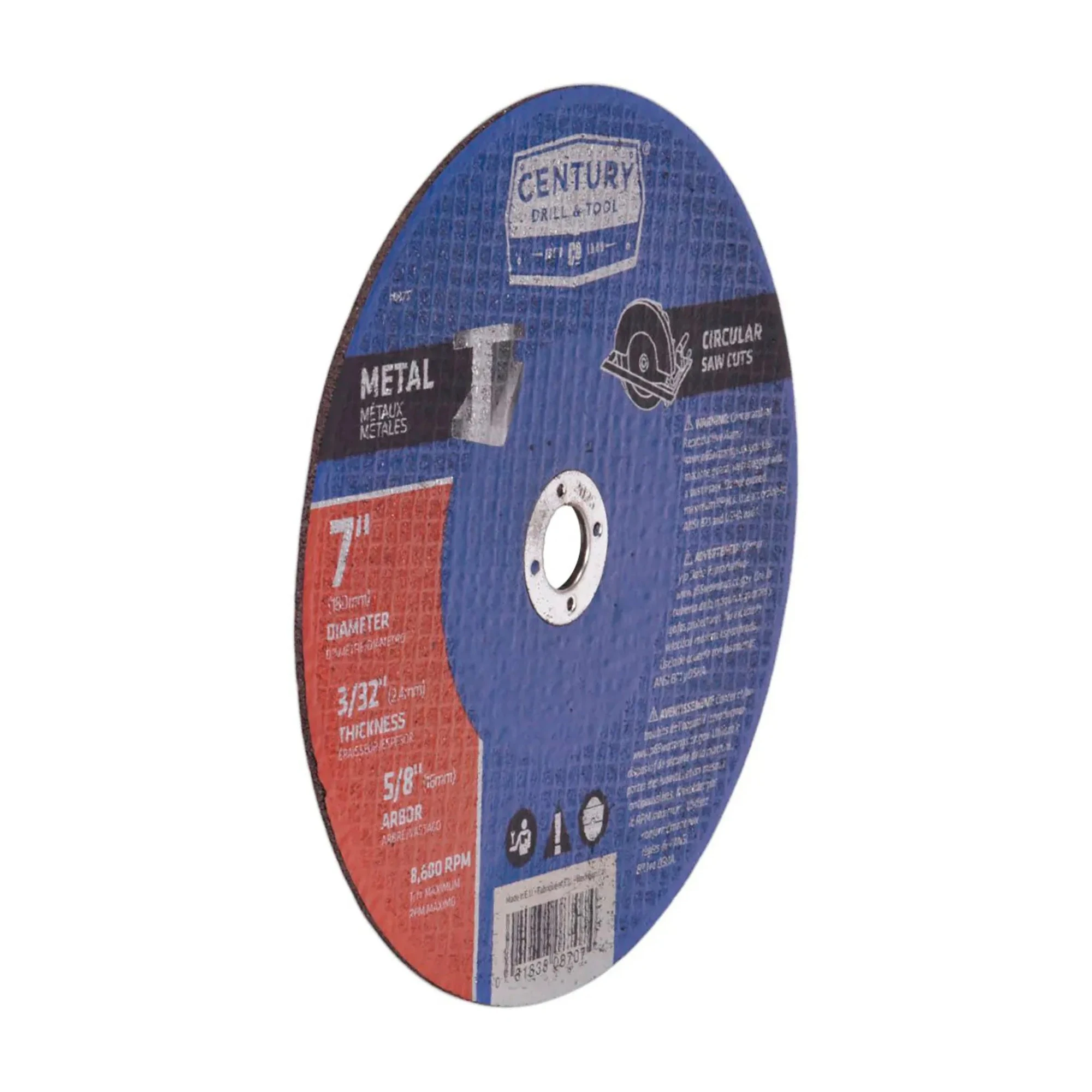 7-inch fiberglass-reinforced Type 1A abrasive saw blade