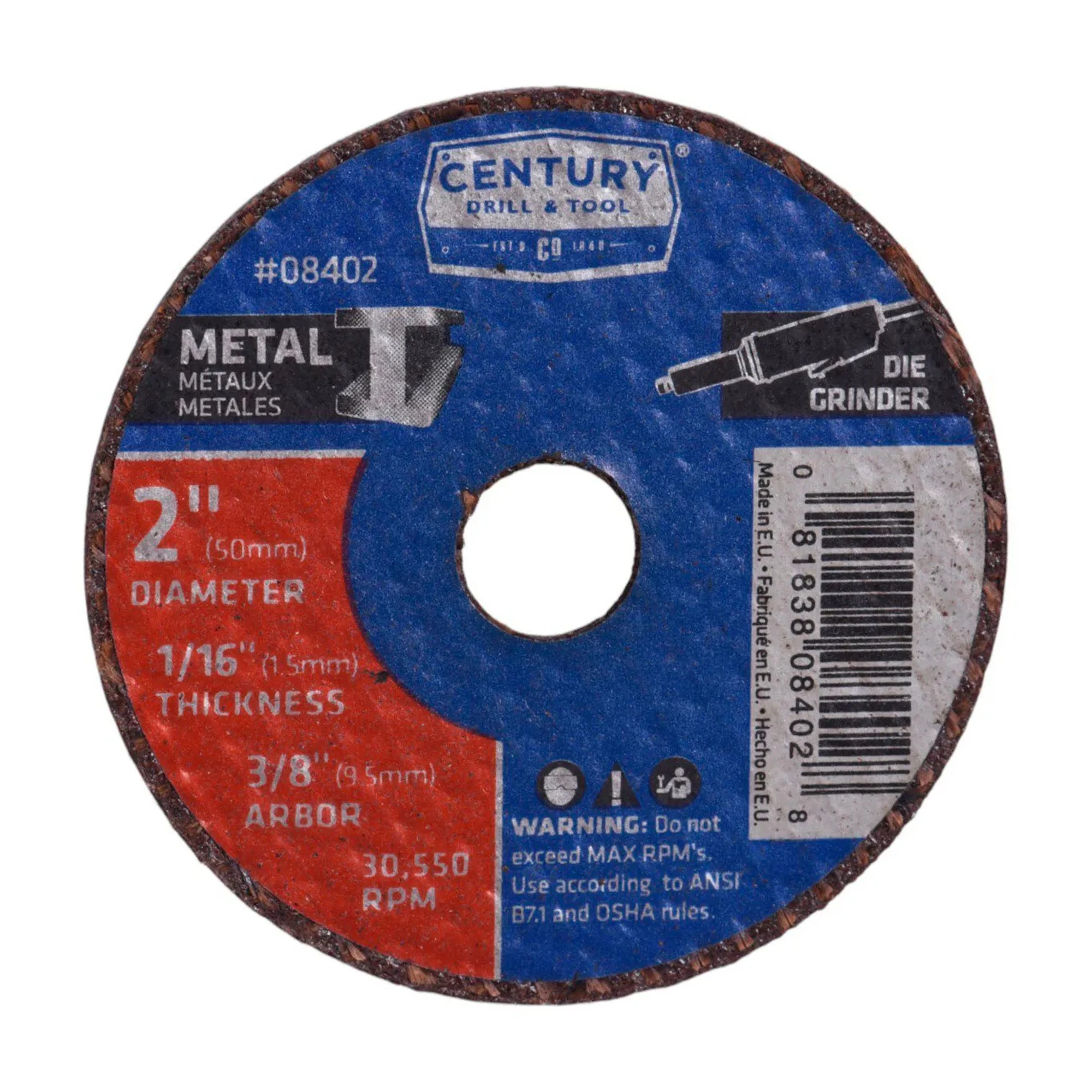 2 in. Aluminum Oxide Metal Cutting Wheels, 3-Pack