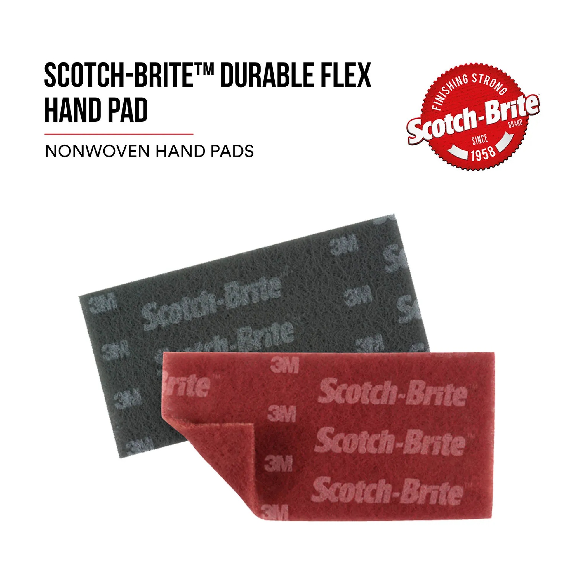 Gray ultra fine flexible hand sanding pad
