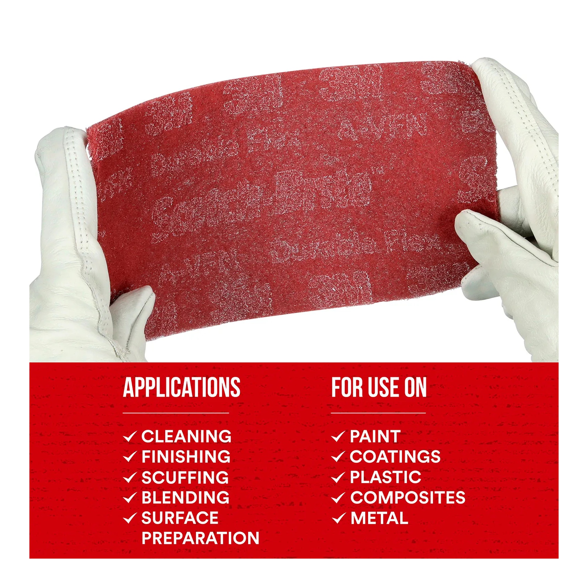 Gray ultra fine flexible hand sanding pad