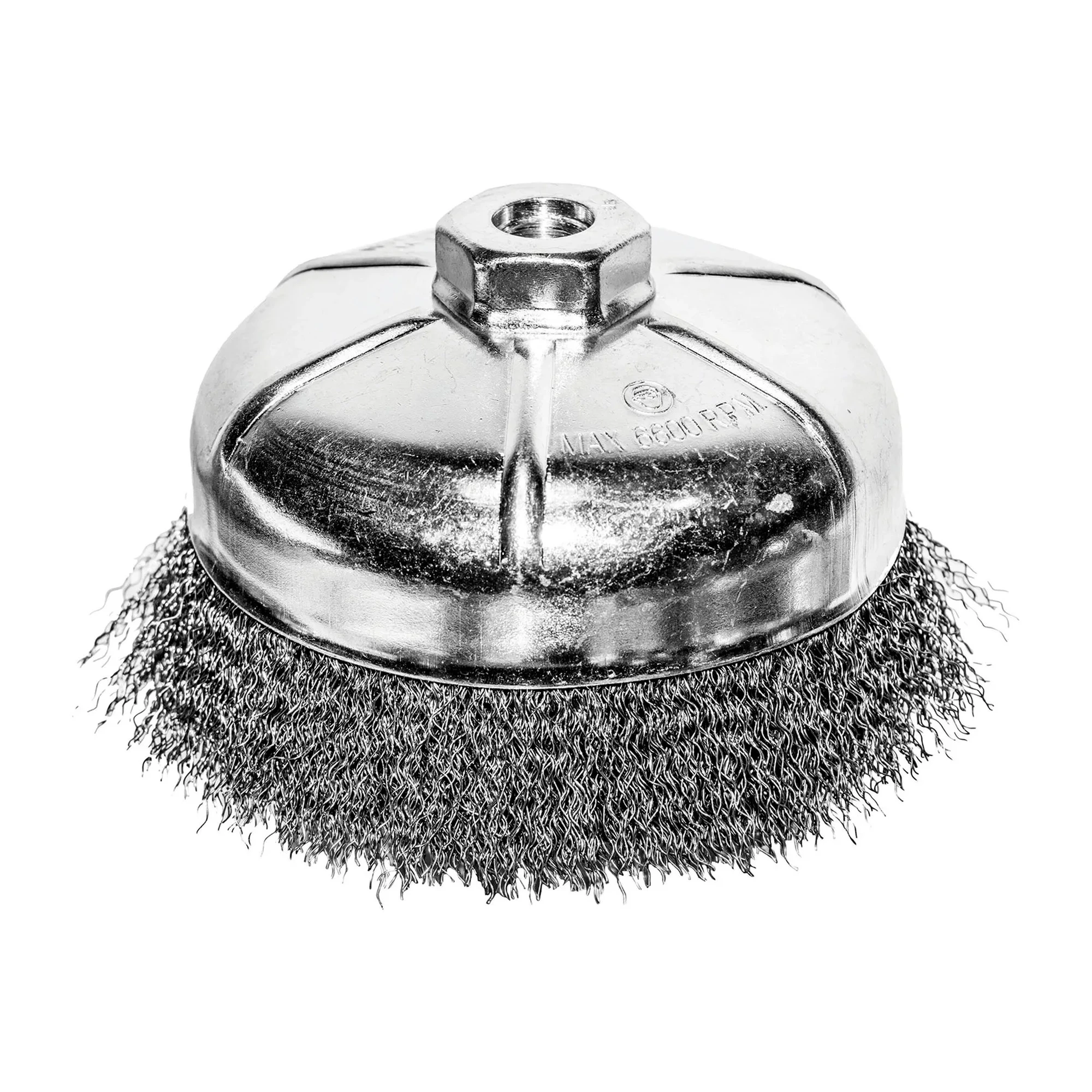 6-Inch Crimped Steel Angle Grinder Cup Brush
