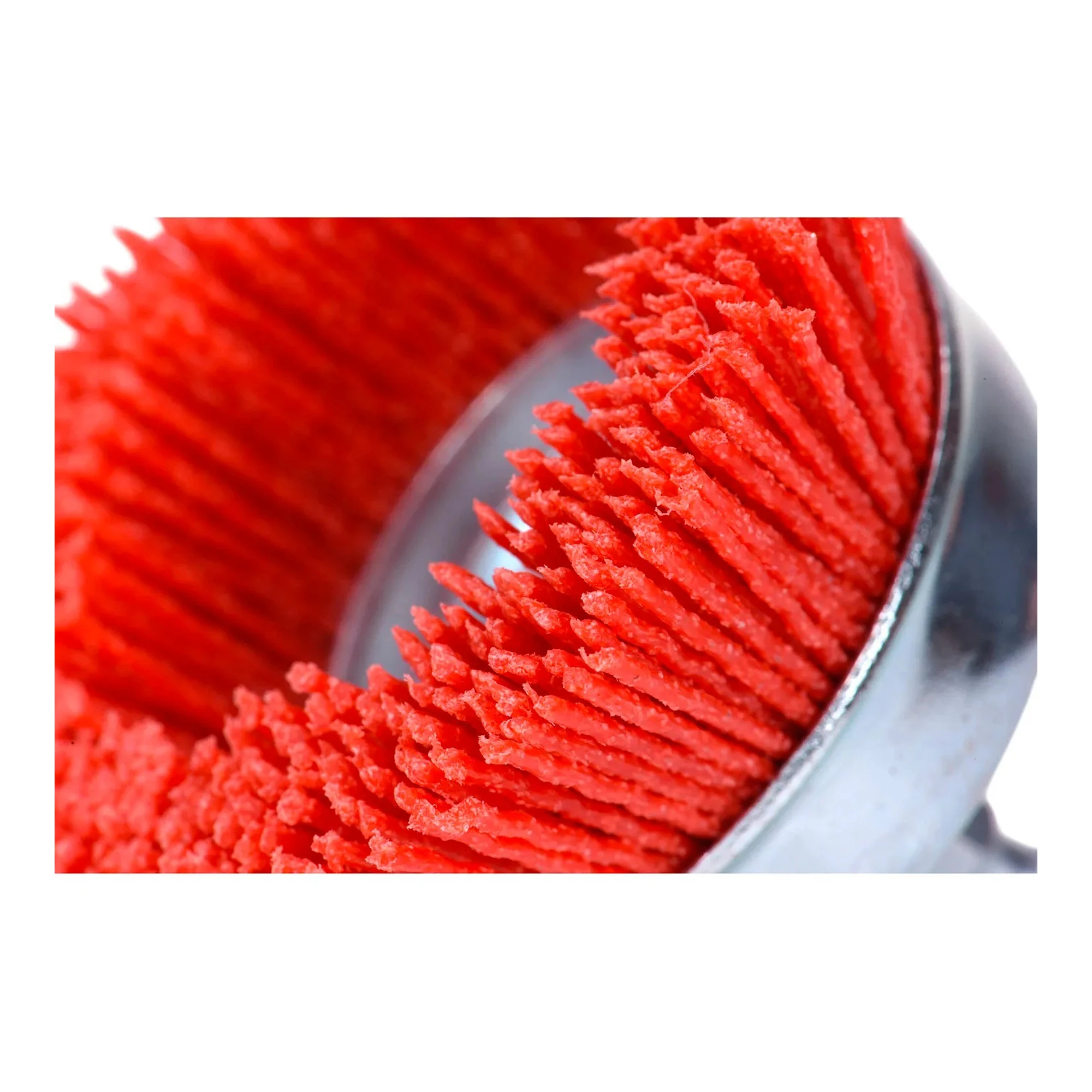 3-inch nylon abrasive cup brush with quick-change shank