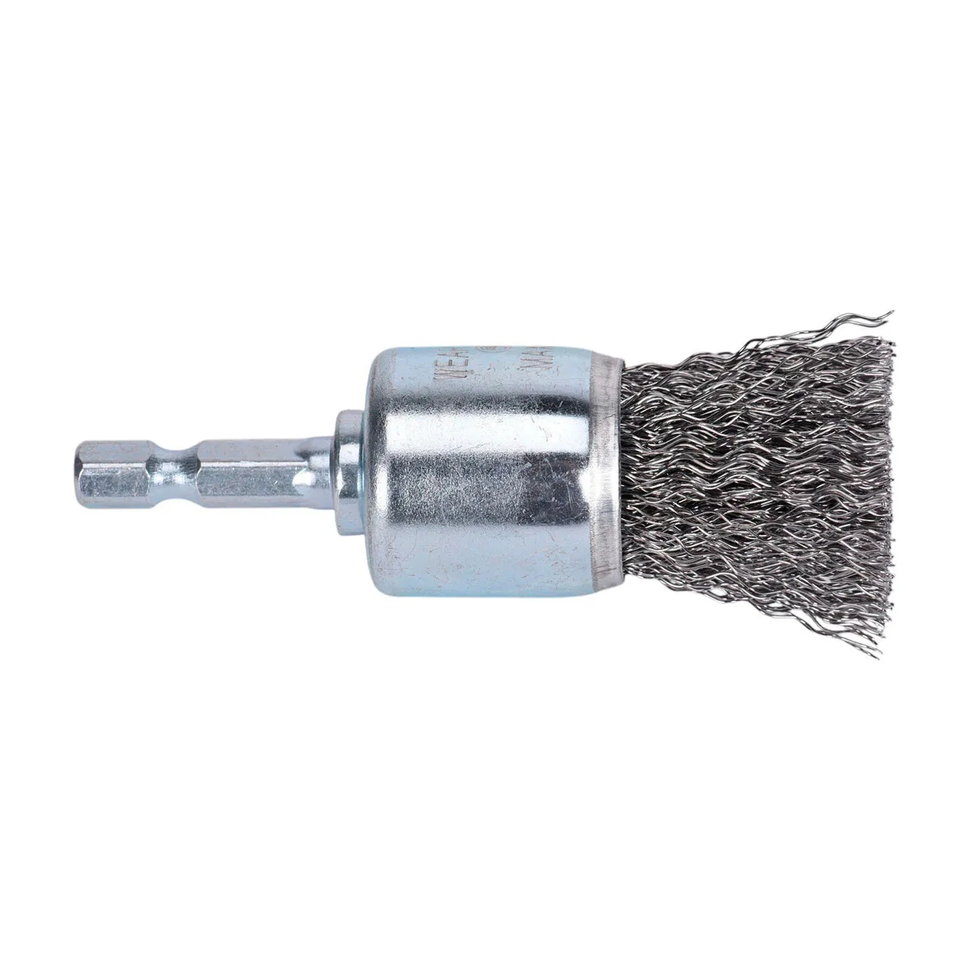 1 in. Steel Wire Drill End Brush with Quick-Change Shank