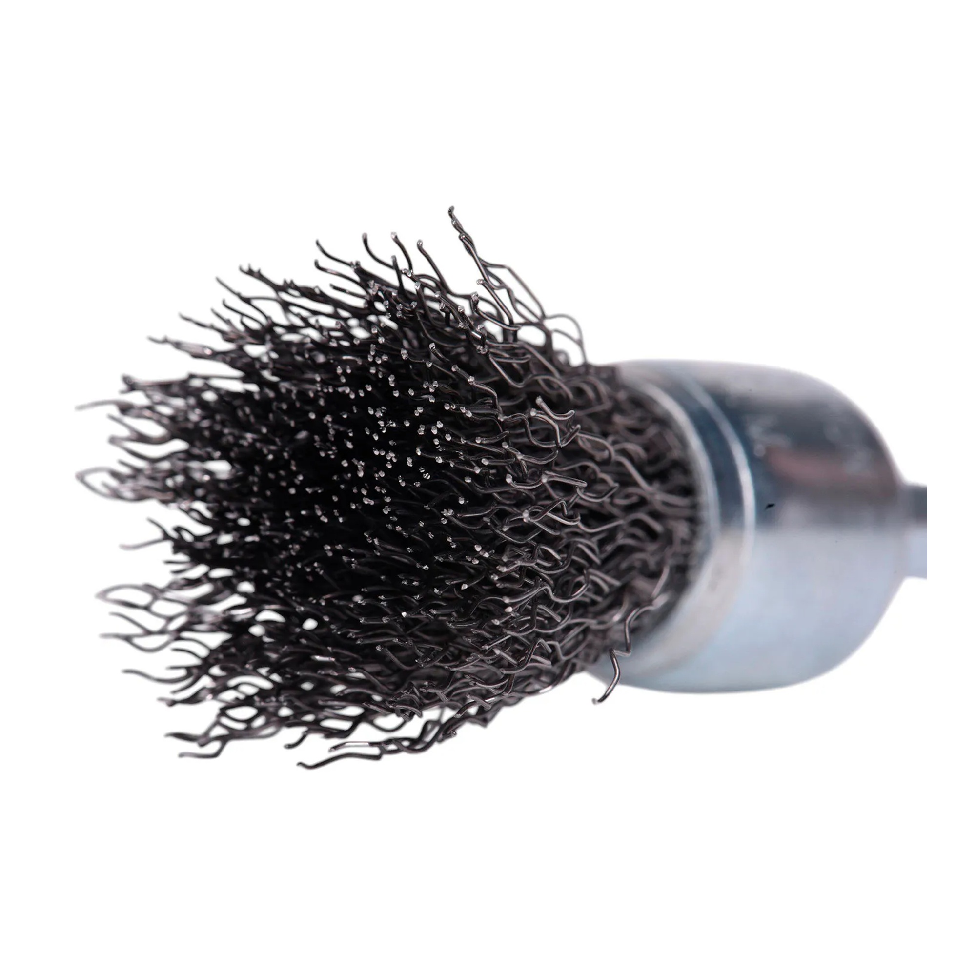 3/4 in. steel wire drill end brush with 1/4 in. quick-change shank