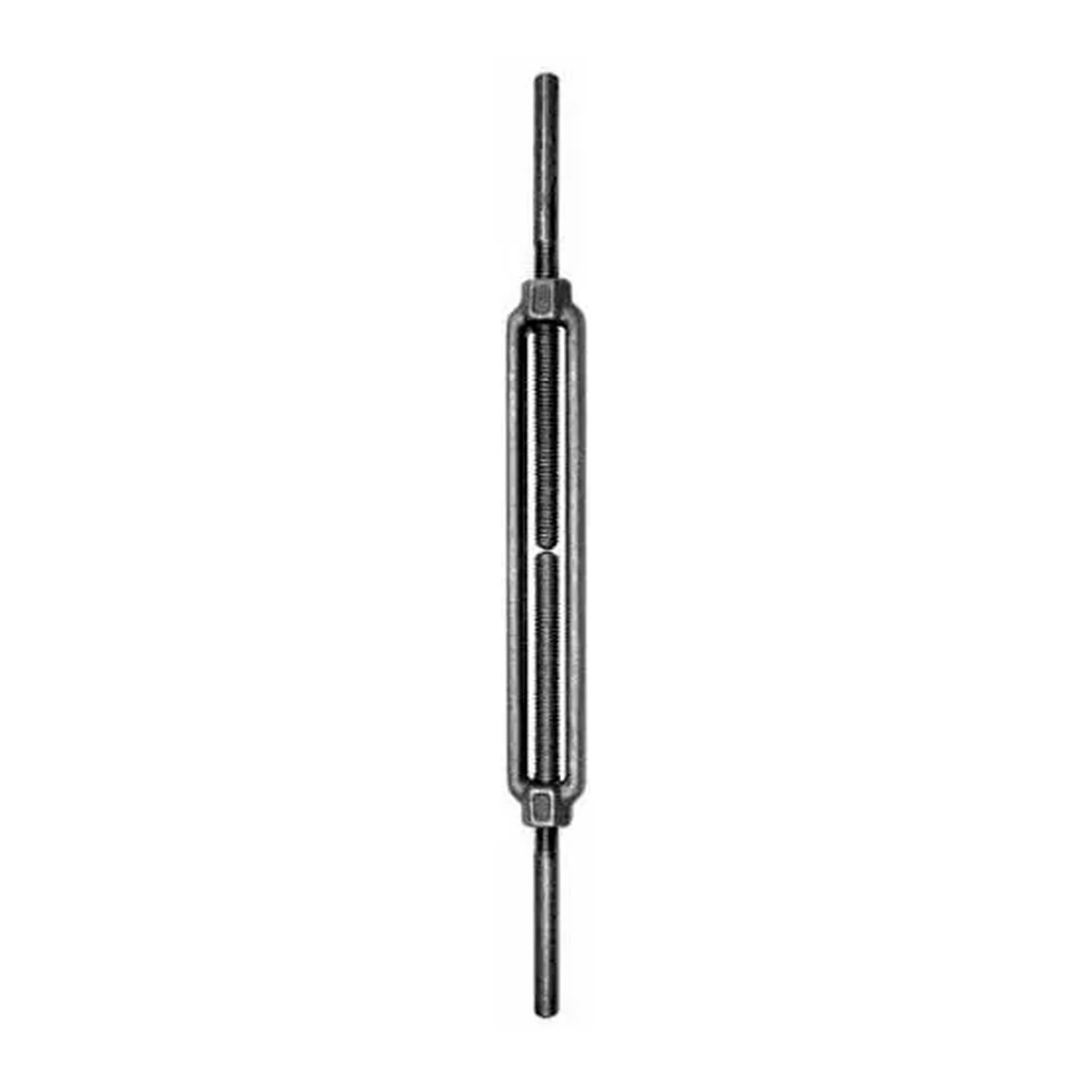 316 Stainless Steel Stub-to-Stub Turnbuckle Assembly, 3/4-10 x 16 in.