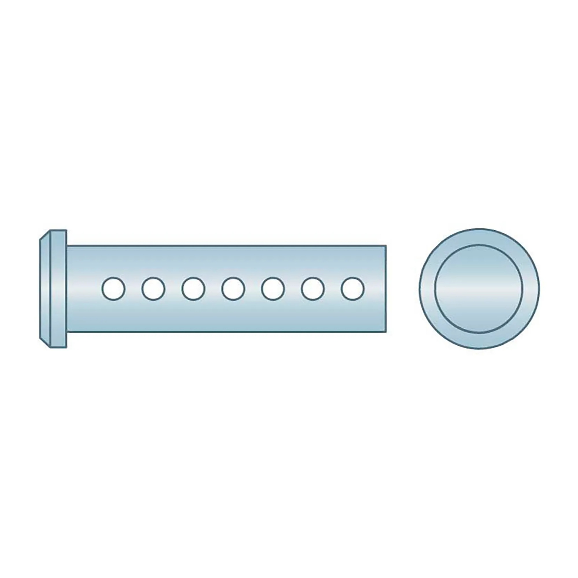 5/16 in. x 3-1/2 in. Low Carbon Steel Clevis Pin, Clear Zinc Finish, 25-Pack
