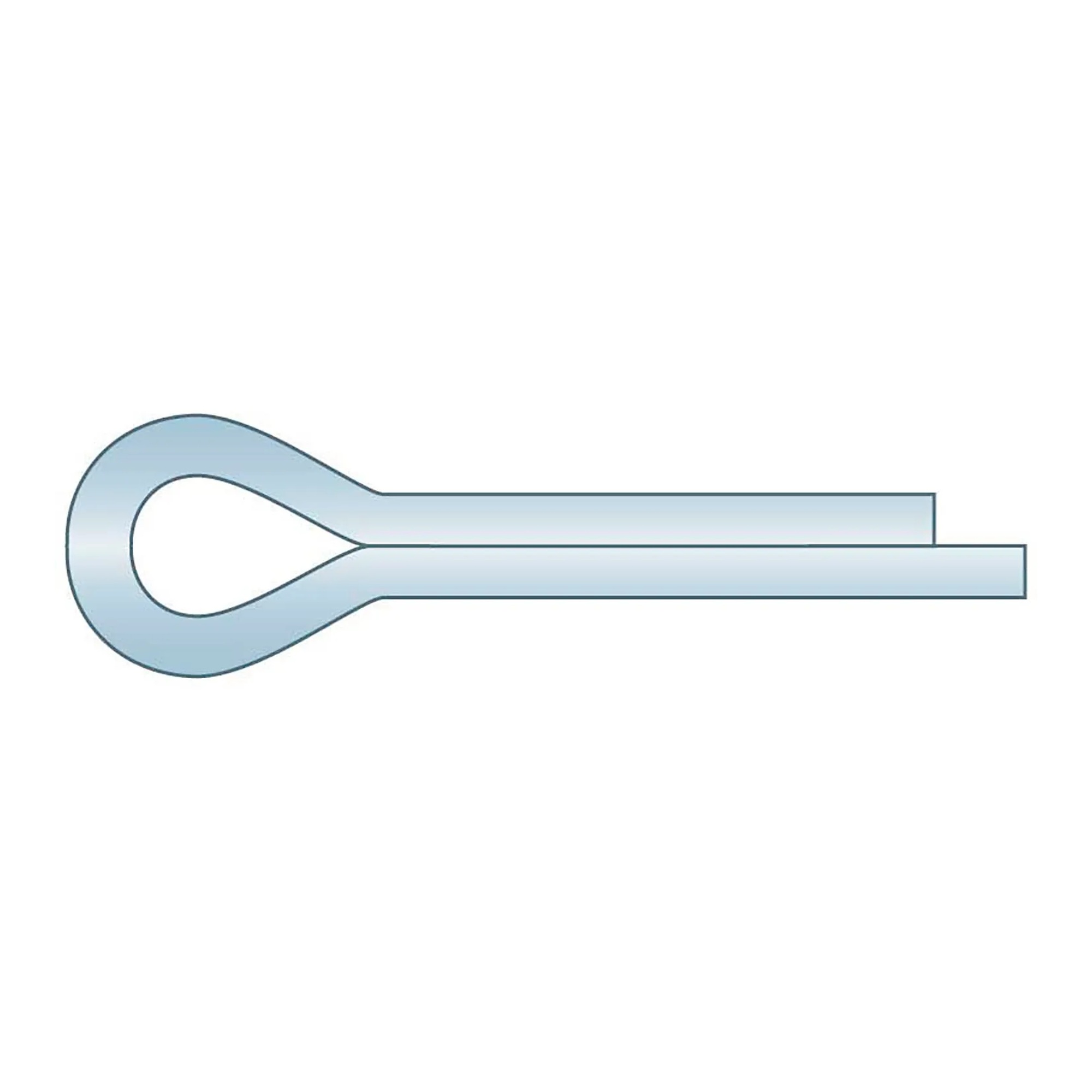 3/8 in. x 4 in. Carbon Steel Cotter Pin, Clear Zinc Finish