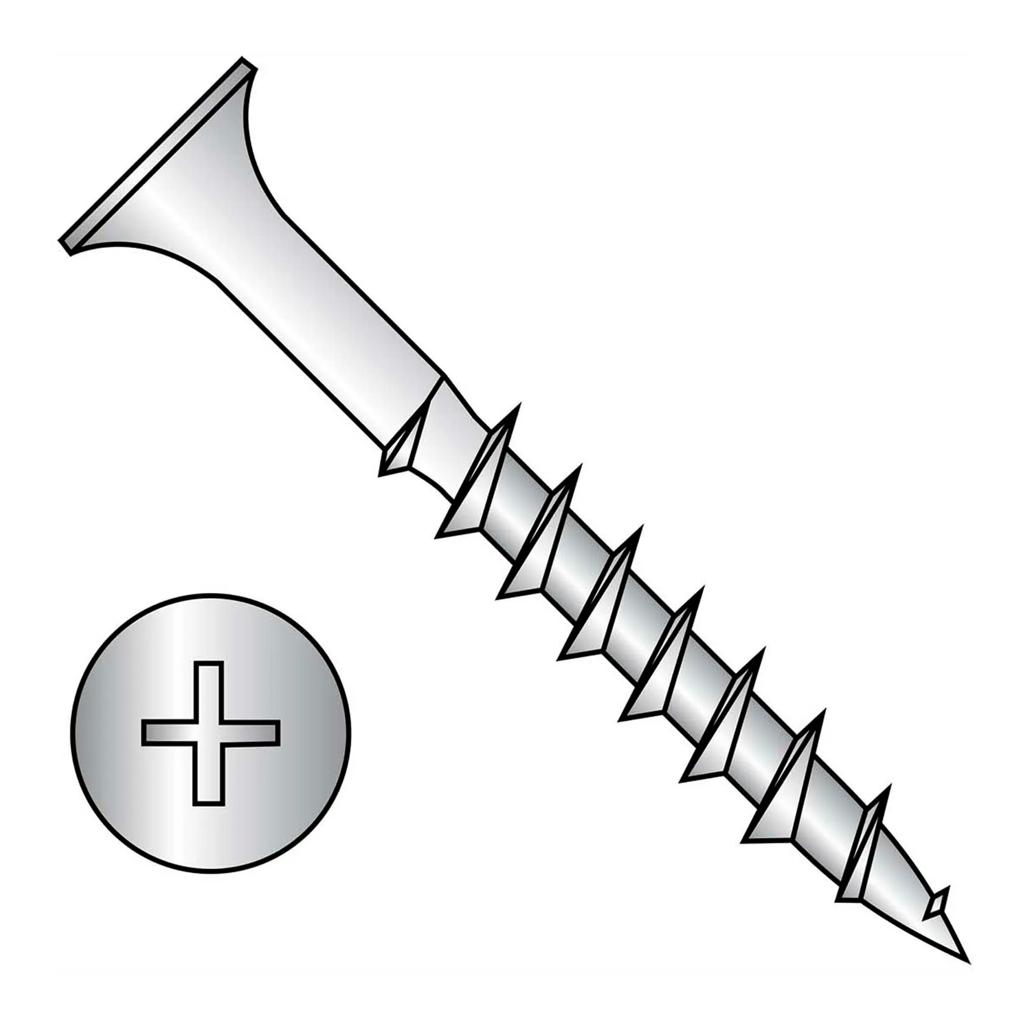 #8 x 1-3/4 in. Phillips Bugle Head Exterior Wood Deck Screws, 18-8 Stainless Steel, 1,000-Pack
