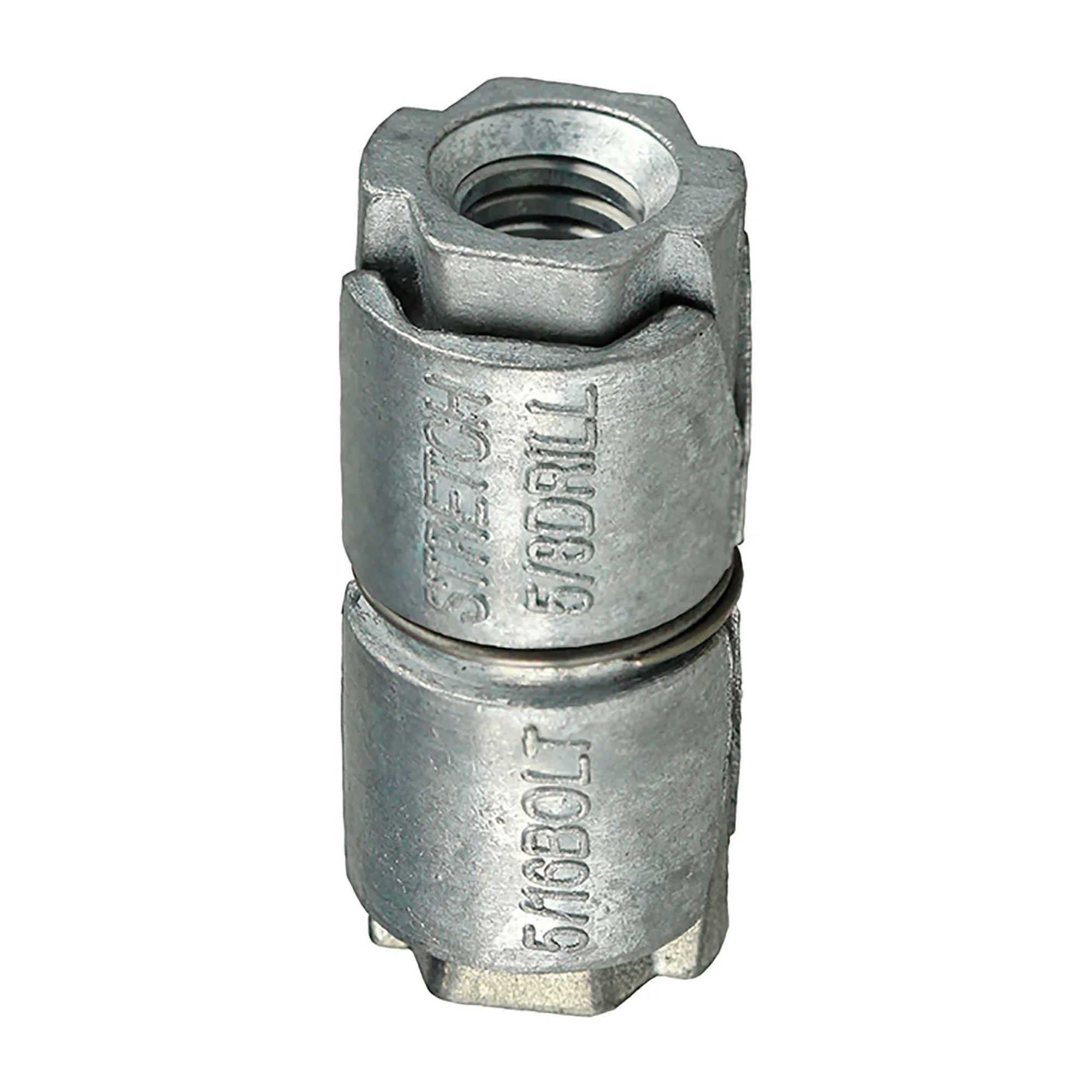 Double Expansion Machine Screw Anchor, 1/2-13, Zamac Alloy, 25-Pack