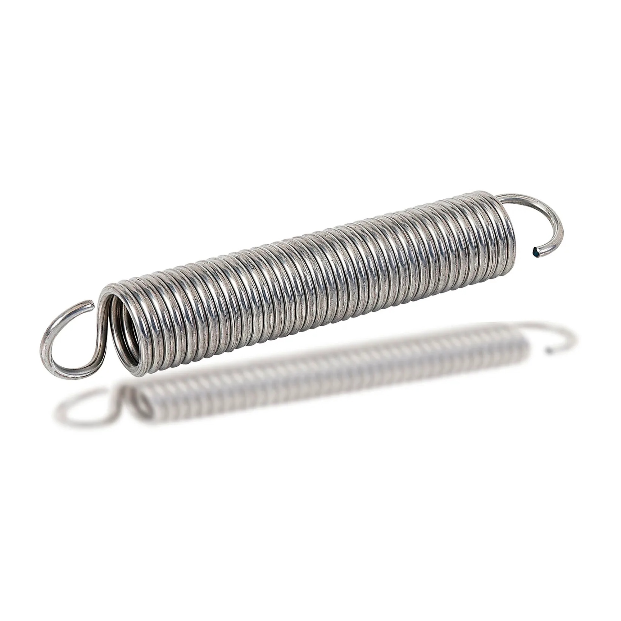 302 Stainless Steel Extension Spring, 0.64 in. OD x 8 in. Overall Length