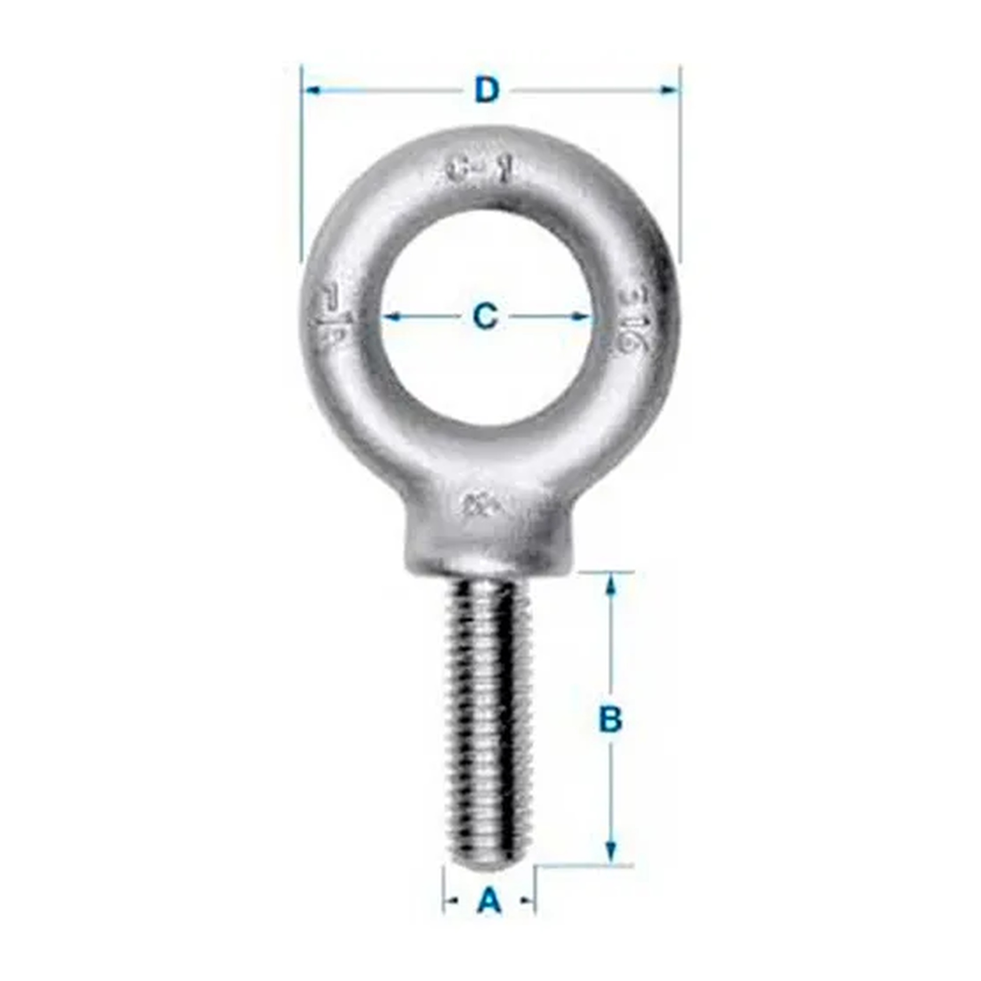316 Stainless Steel Shoulder Eye Bolt, 5/8-11 x 1-3/4 in. Shank