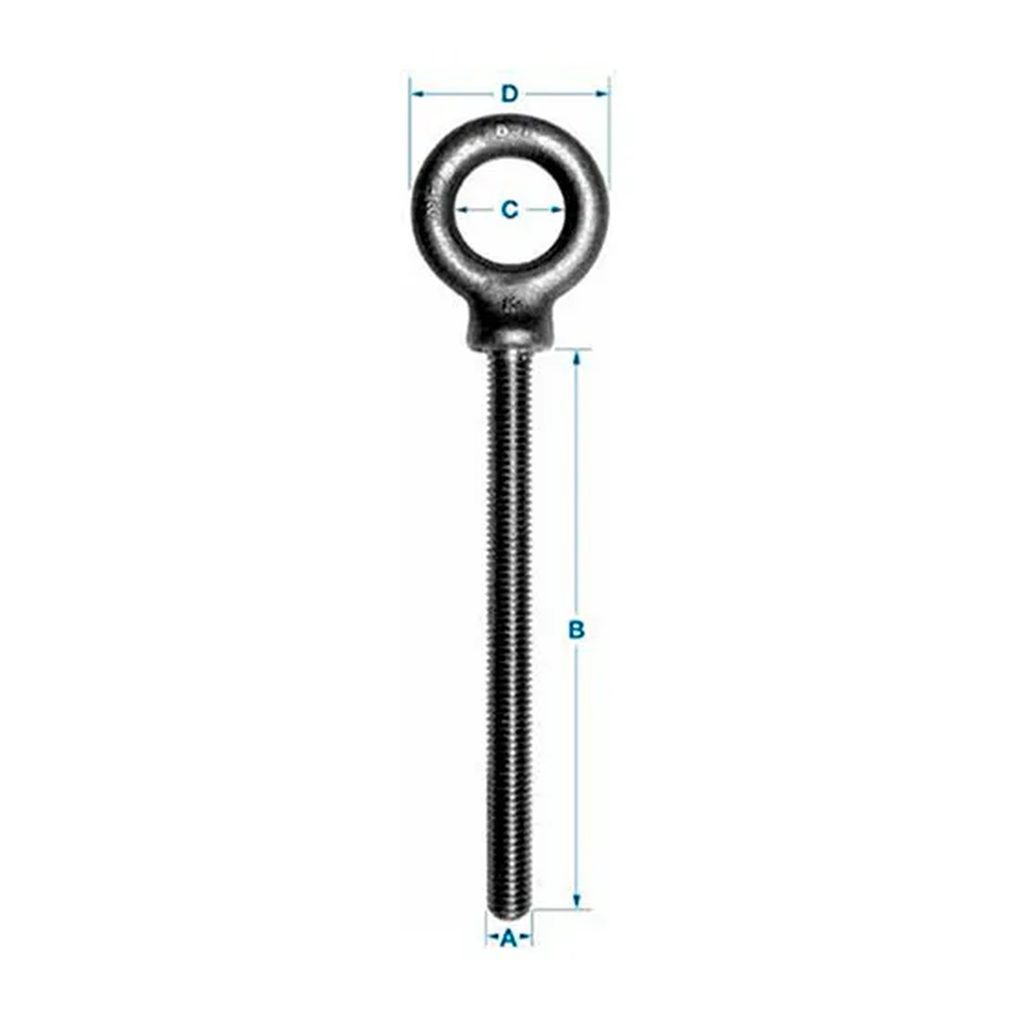 Shoulder Pattern Carbon Steel Eyebolt, 1/2-13 x 2-1/2 in. Shank