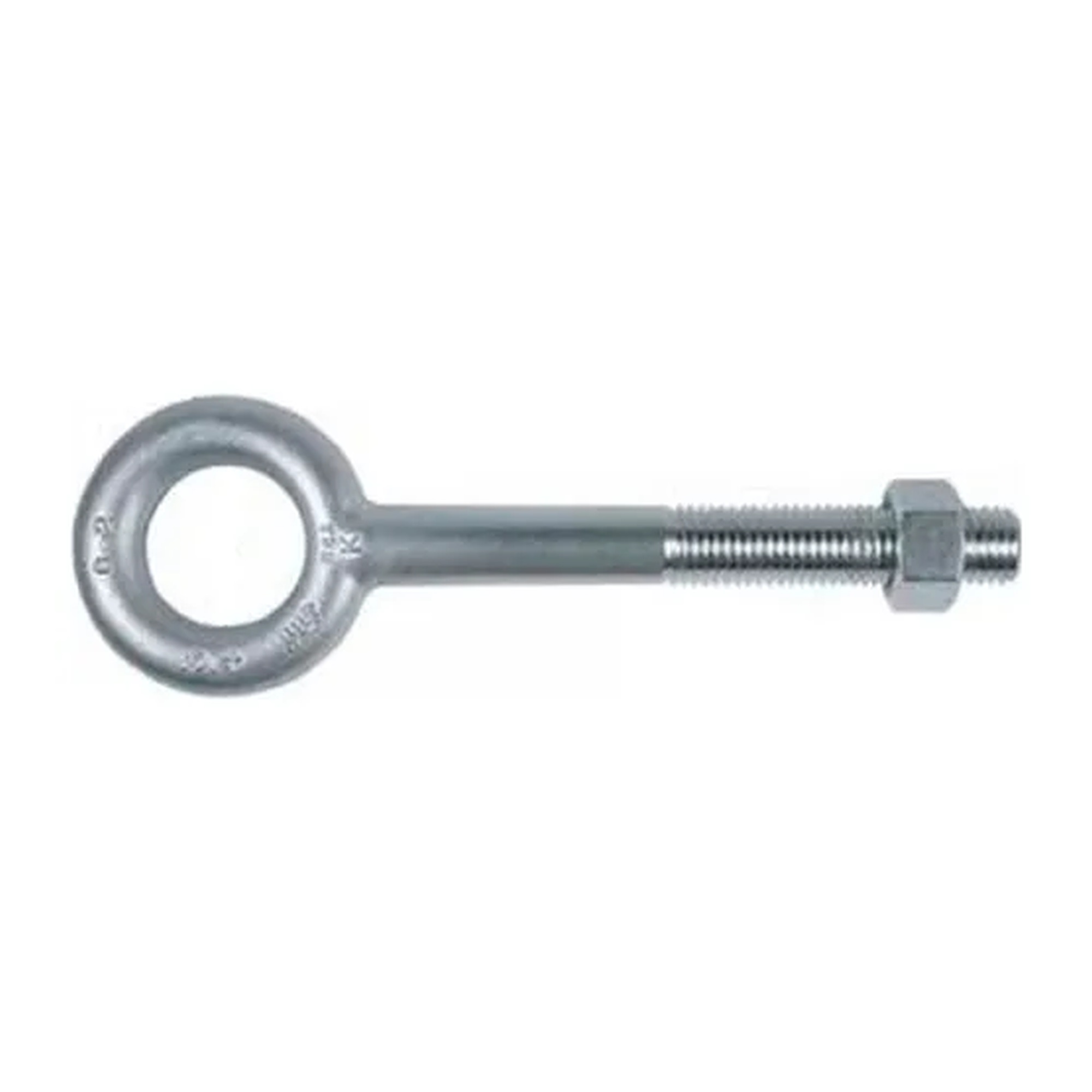 Galvanized Carbon Steel Nut Eye Bolt, 7/8-9 x 10 in.